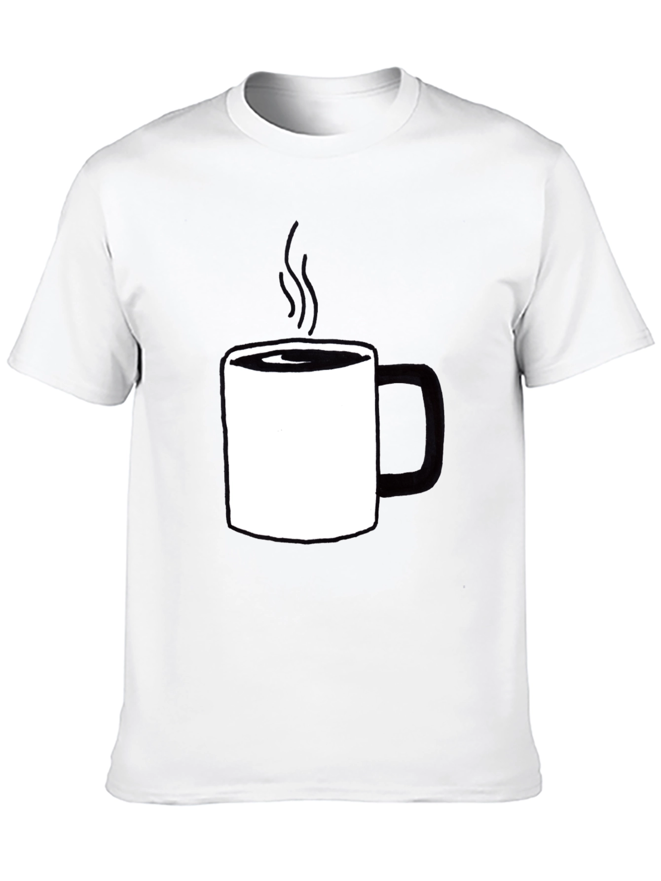 Black Coffee Mug Graphic Tee - Casual Comfort view 10