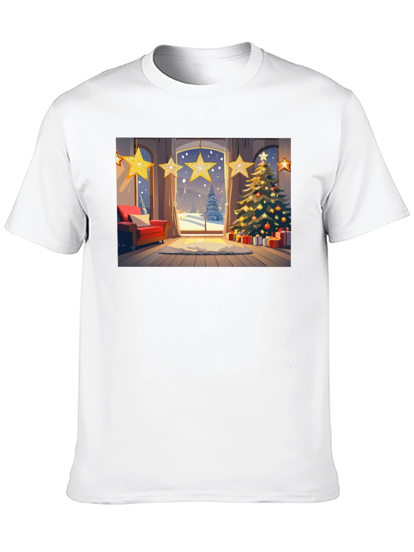 Black Festive Holiday T-Shirt view 10