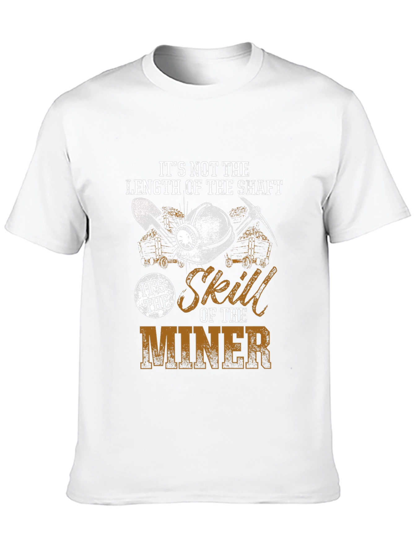 Black Miner Skill Graphic T-Shirt - Length of the Shaft view 10