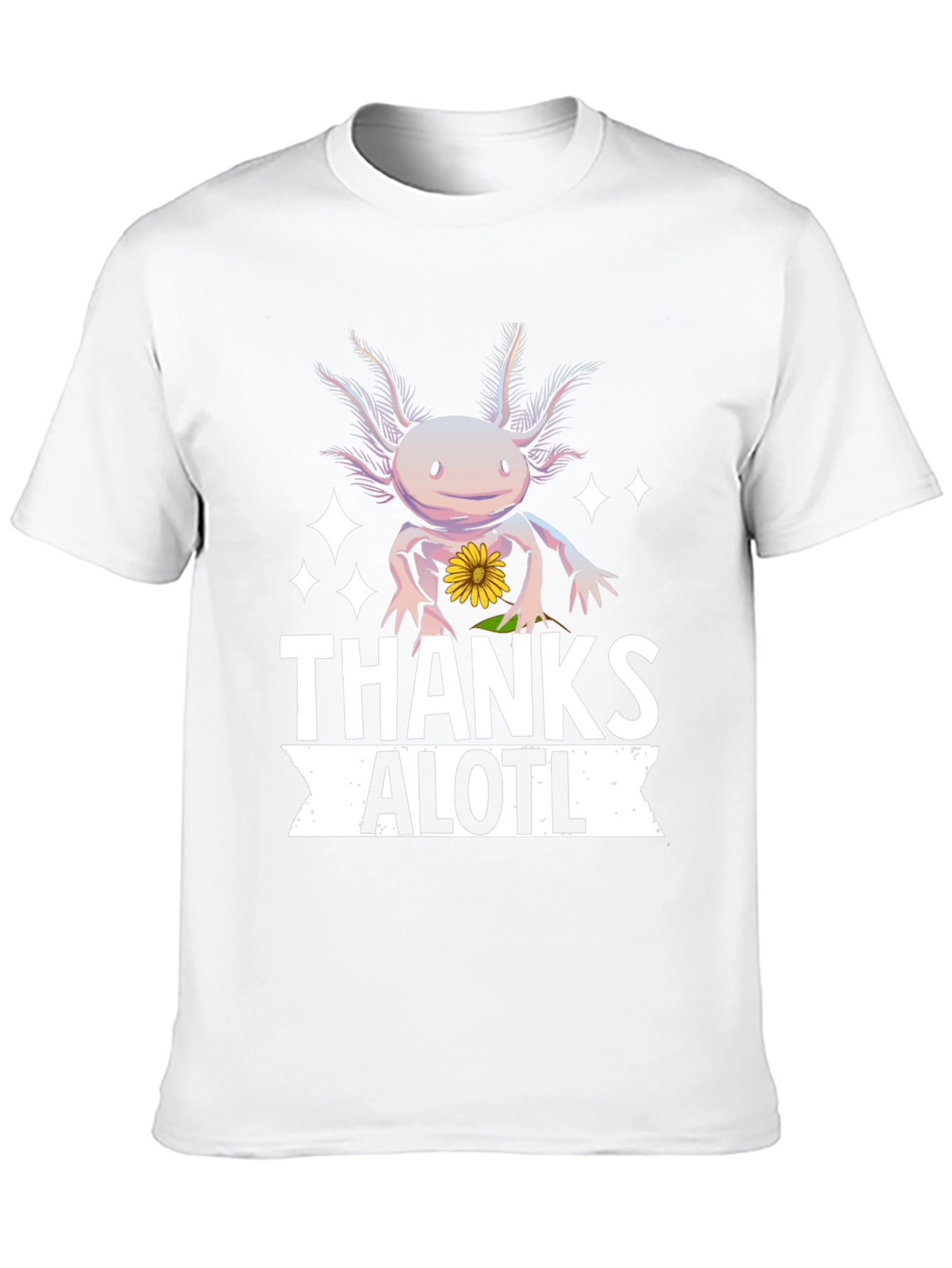 Black Thanks Alotl Axolotl T-Shirt view 10
