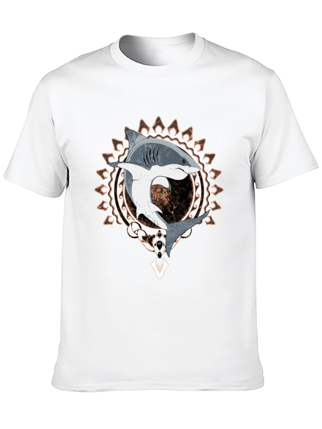 Black Shark Graphic Tee - Men's Black T-Shirt view 10