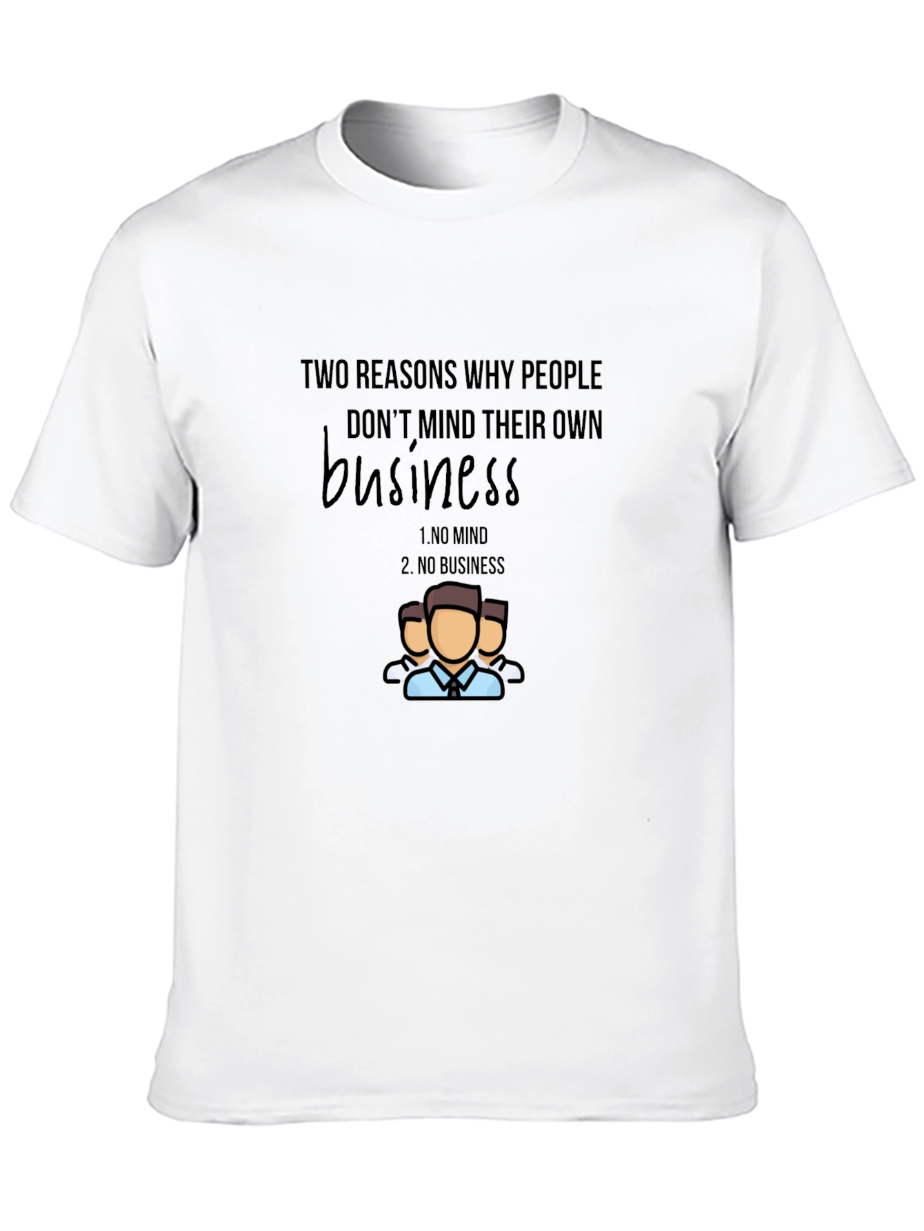 Black Mind Your Business Graphic Tee - Black view 10