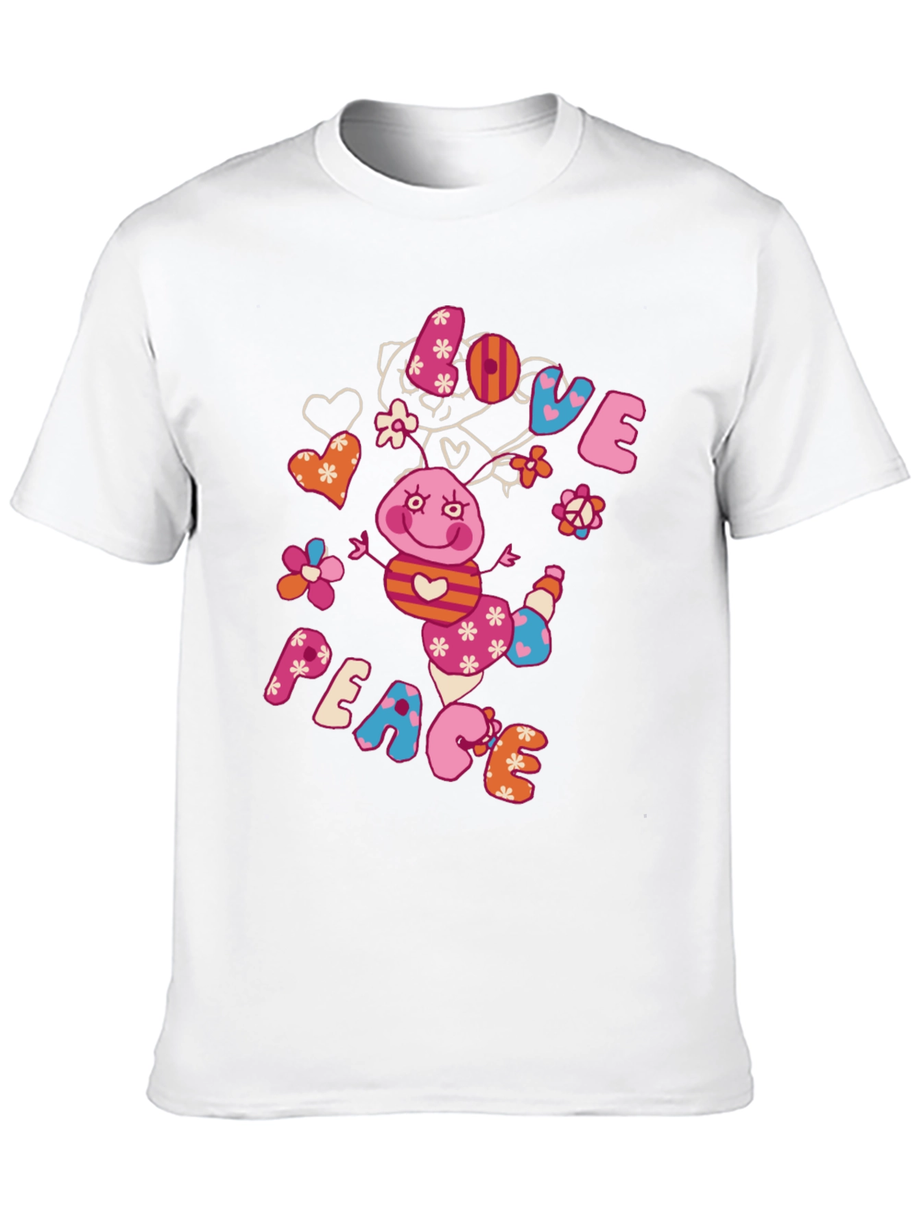 Black Love and Peace Graphic Tee view 10