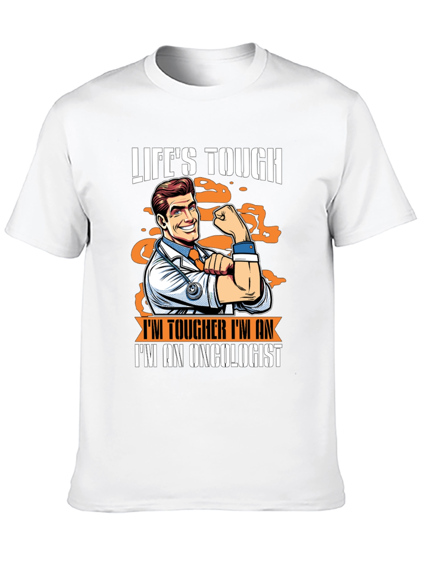 Black Life's Tough, I'm an Oncologist - Graphic T-Shirt view 10