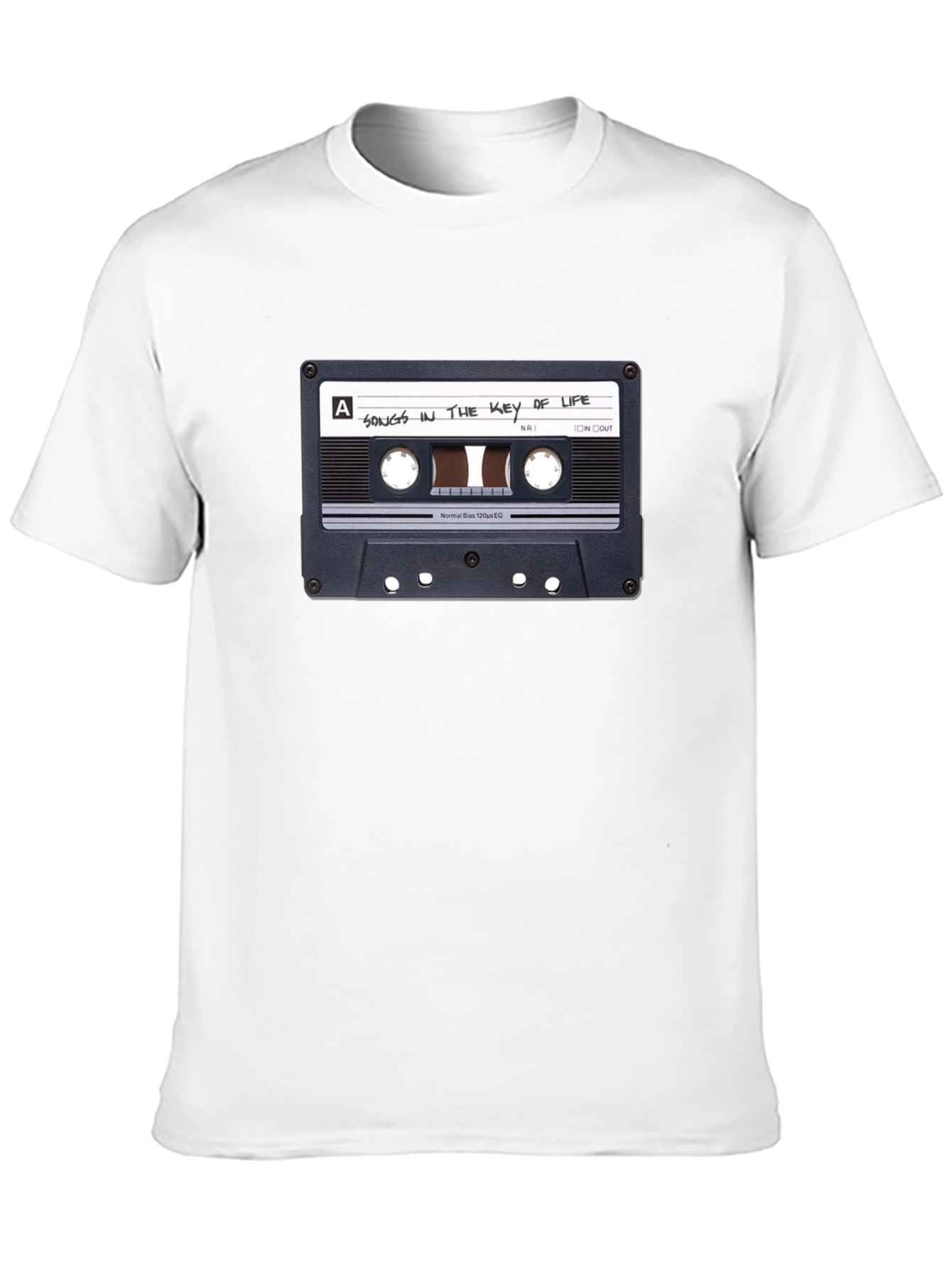 Black Songs in the Key of Life Cassette Tape Graphic T-Shirt view 10