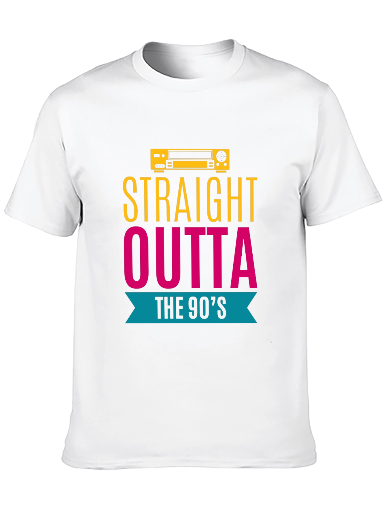 Black Straight Outta The 90's T-Shirt view 10