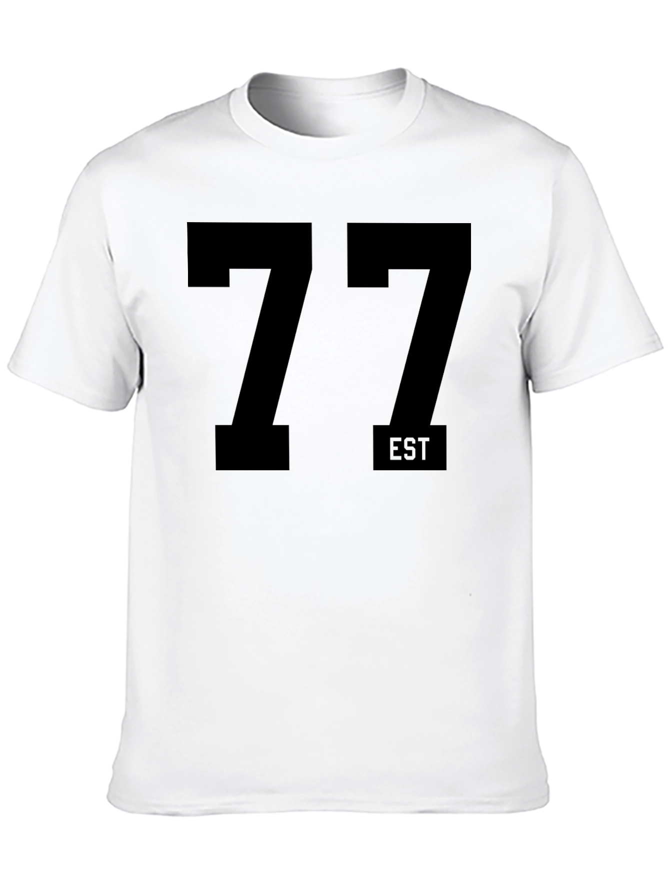Black EST 77 Black Graphic Tee view 10