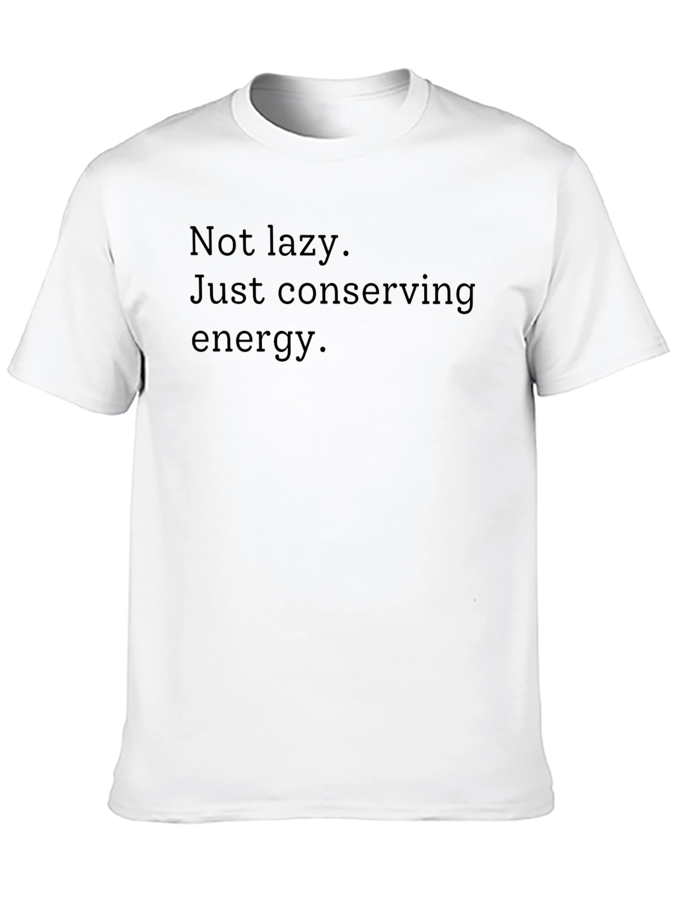 Black Conserving Energy Graphic Tee - Black view 10