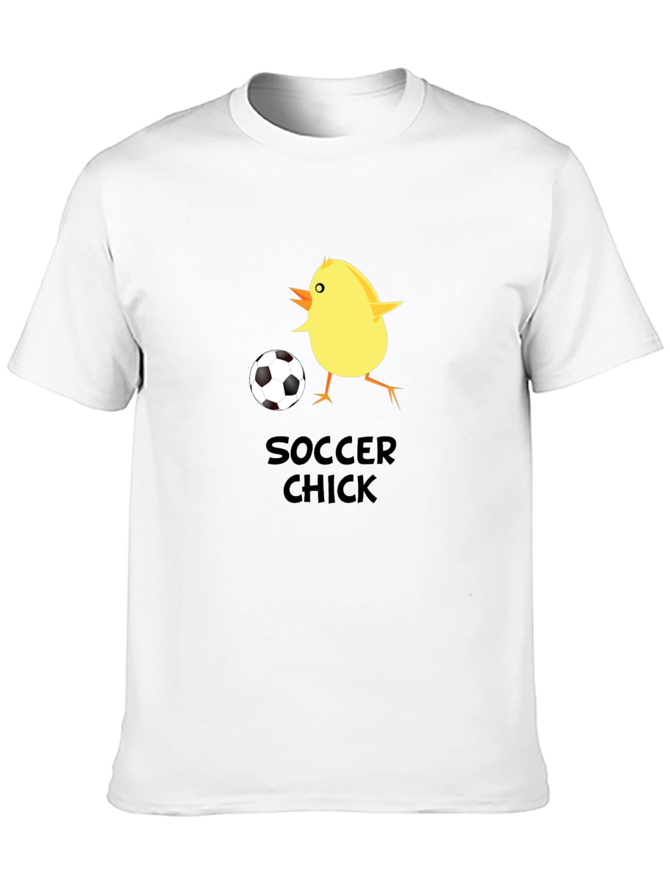 Black Soccer Chick Graphic T-Shirt view 10