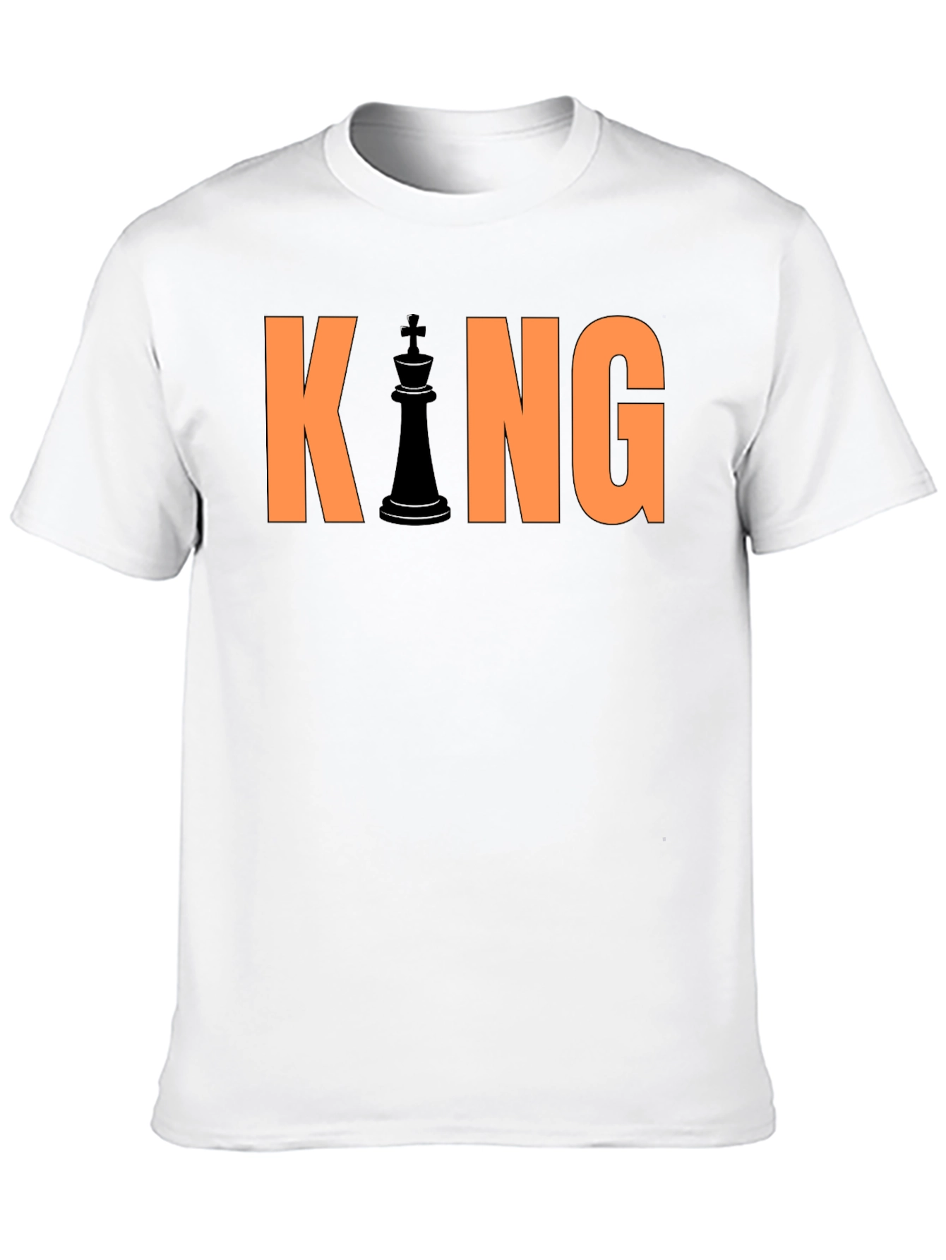 Black King Chess Piece Graphic T-Shirt - Black view 10