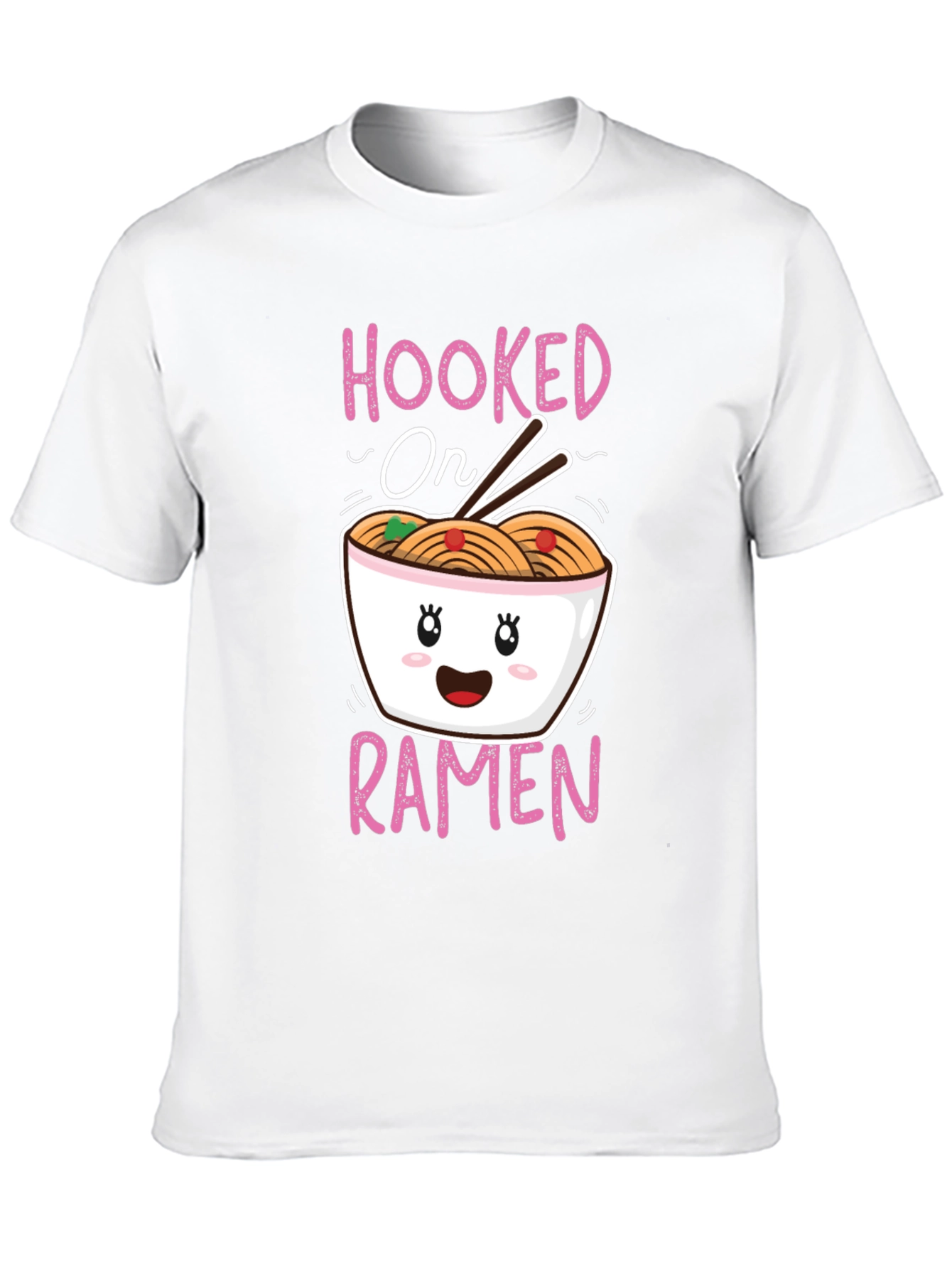 Black Hooked on Ramen Graphic T-Shirt - Cute Kawaii Style view 10