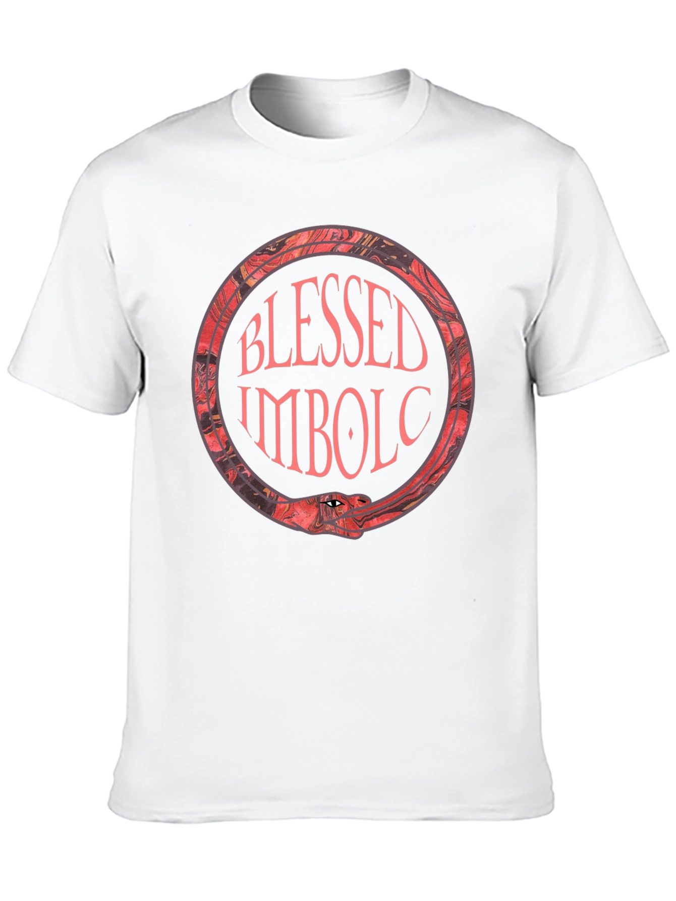 Blessed Imbolc Ouroboros T-Shirt - Pagan Snake - 10