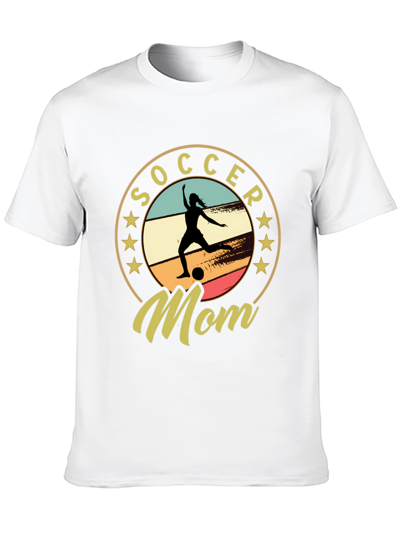 Black Soccer Mom T-Shirt - Sports Apparel view 10