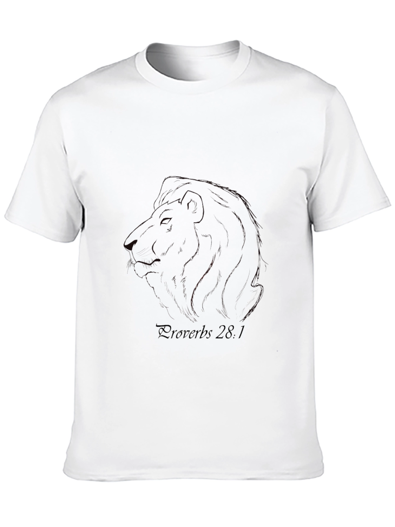Black Lion Proverbs T-Shirt view 10