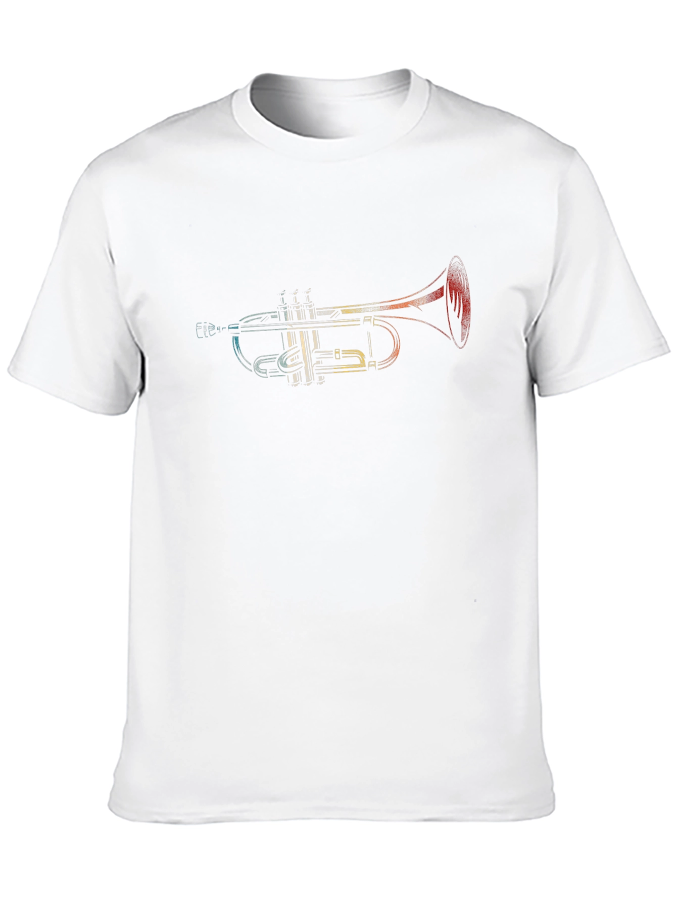 Retro Trumpet Graphic Tee - Music Lover Shirt - 10