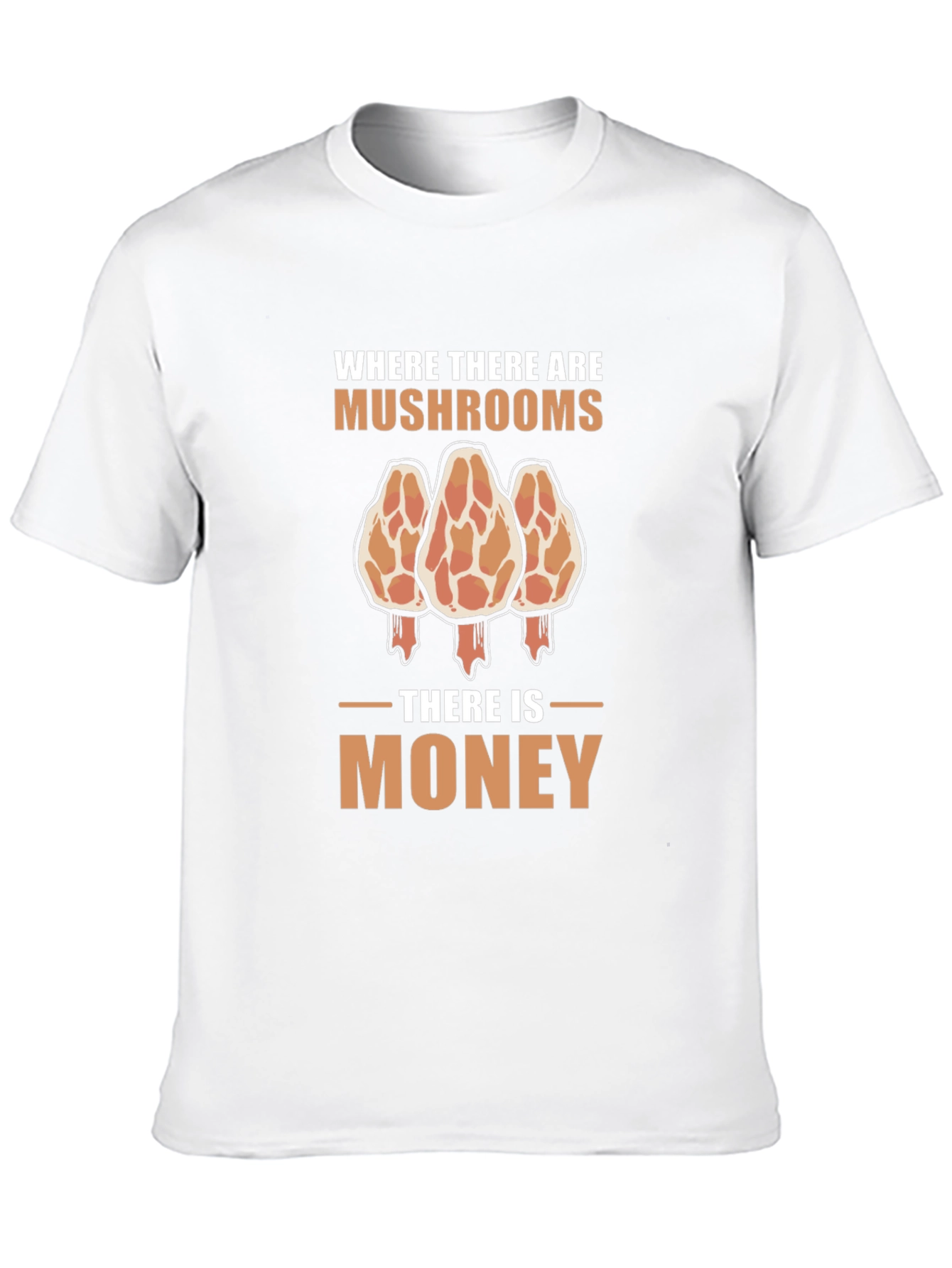 Black Mushroom Hunter Money T-Shirt view 10