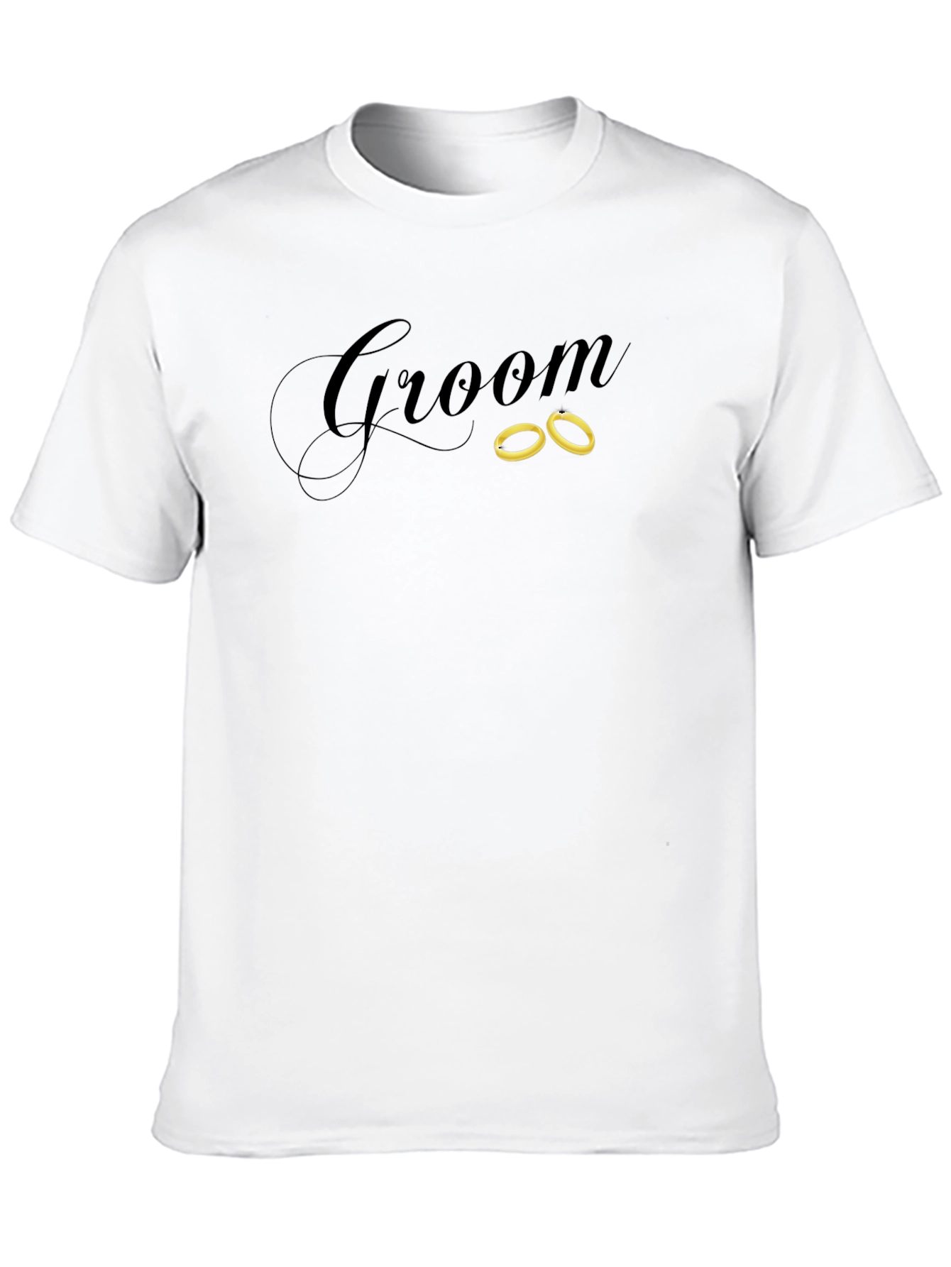 Black Groom Wedding T-Shirt view 10