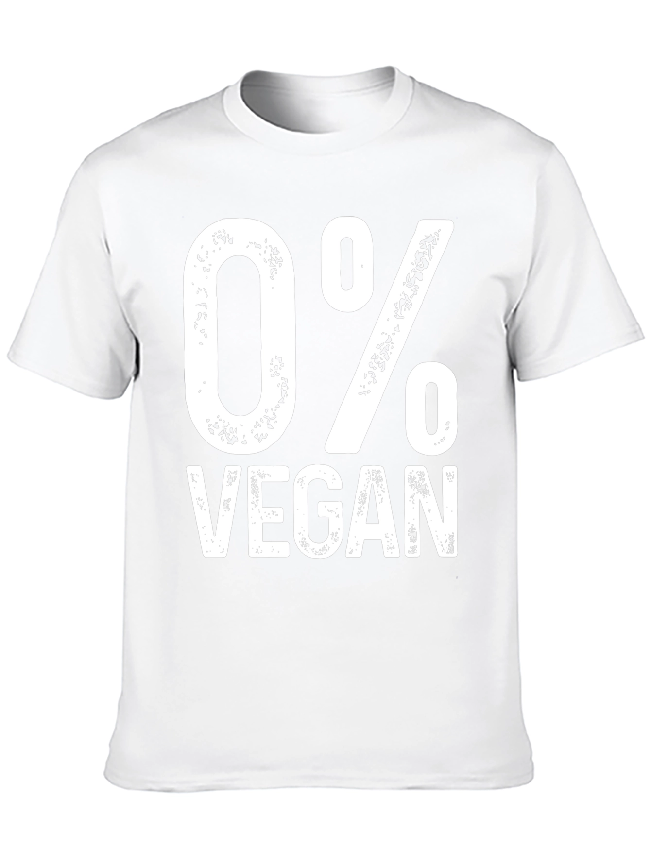 Black 0% Vegan Graphic Tee - Unisex Novelty T-Shirt view 10