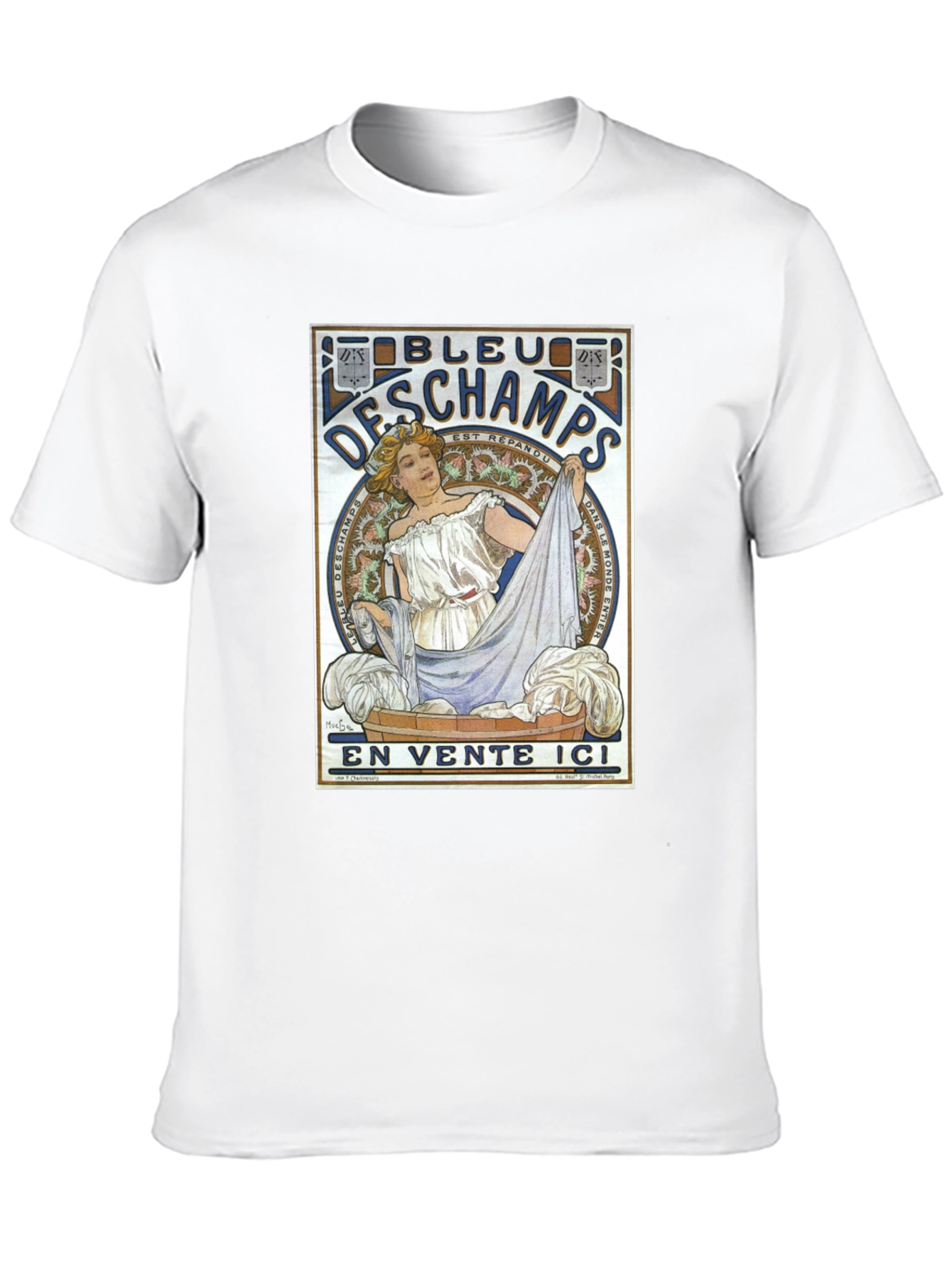 Black Bleu DesChamps Vintage Style Graphic Tee view 10