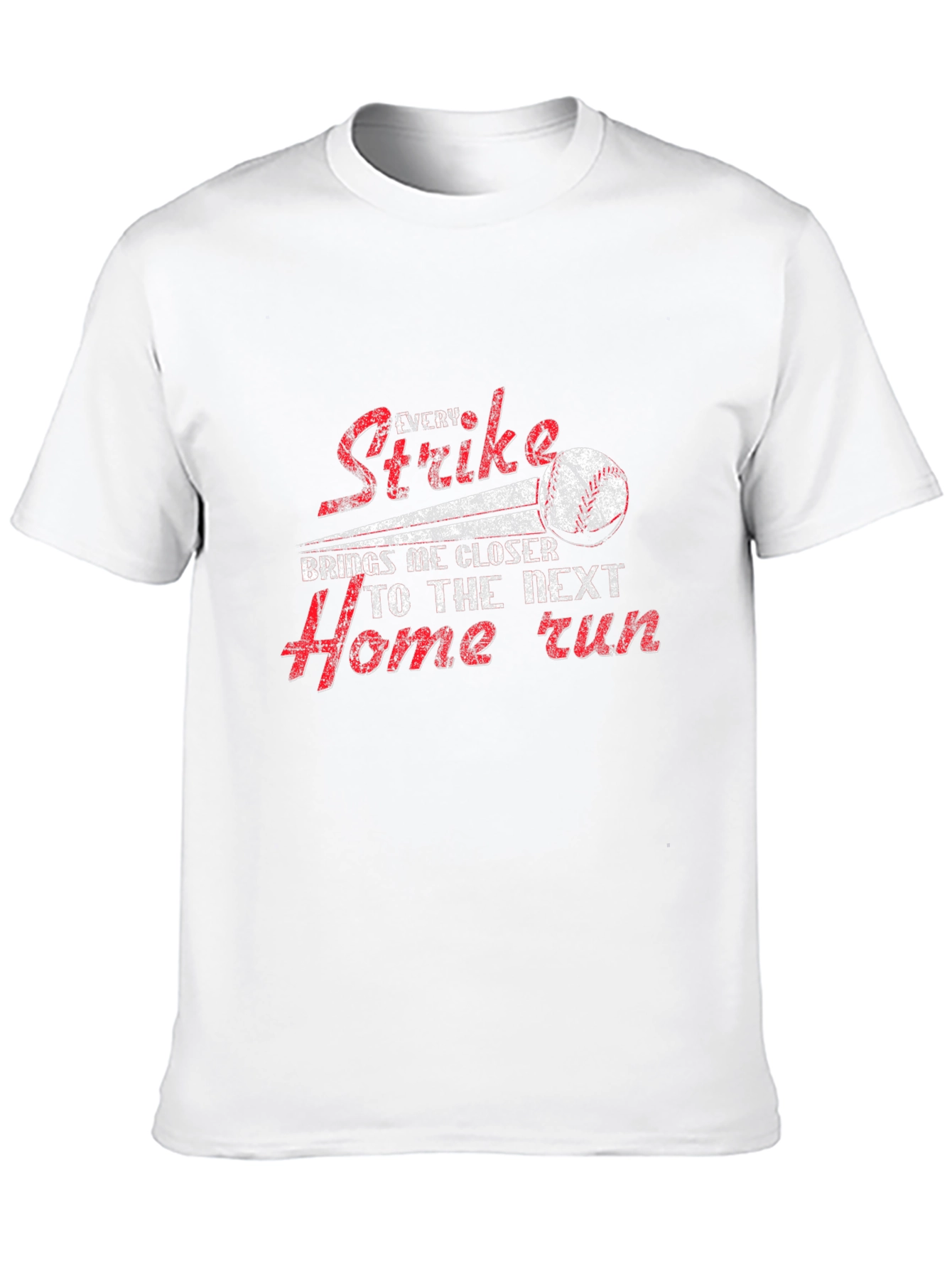 Black Baseball Strike Home Run Graphic T-Shirt view 10