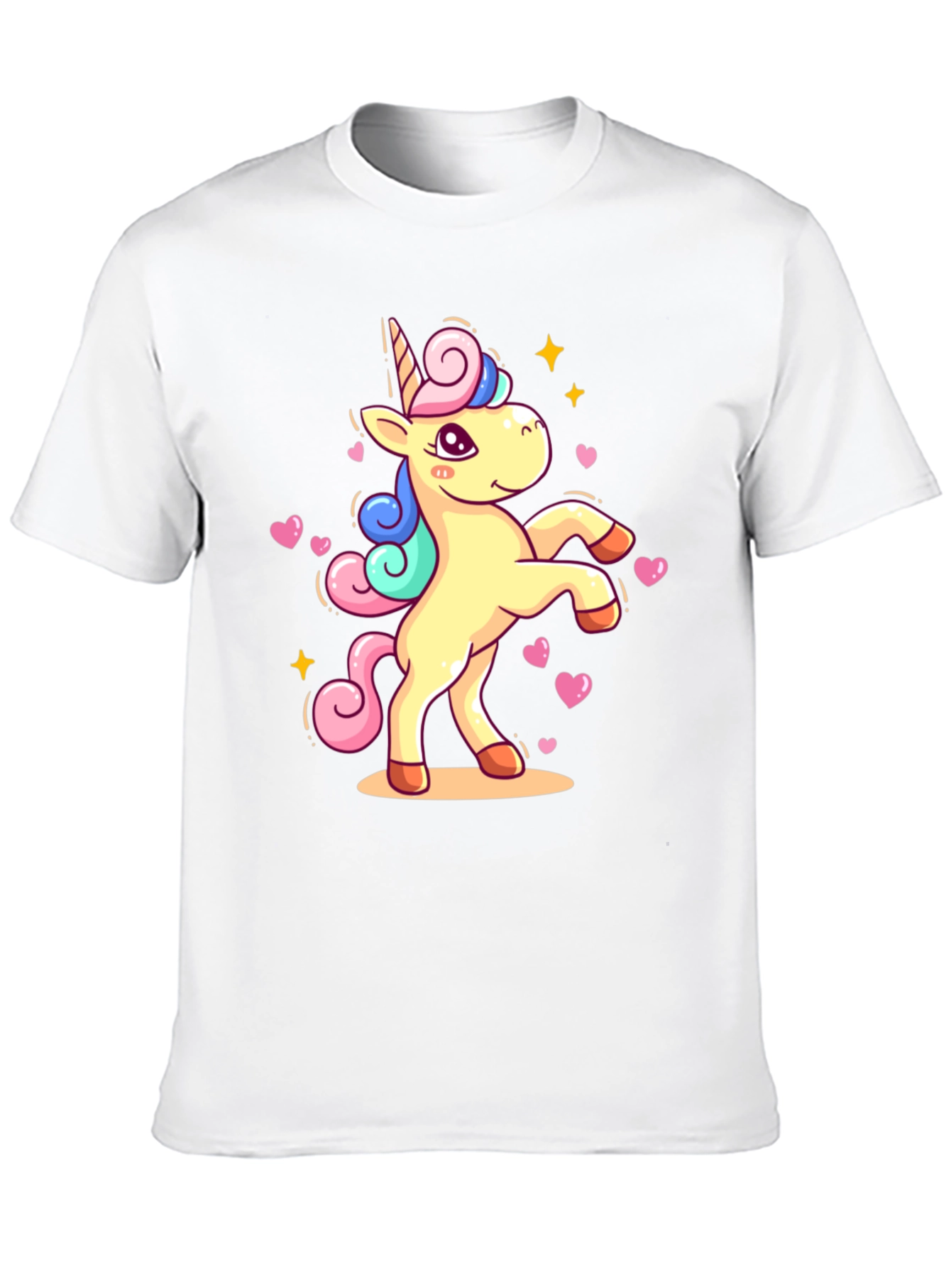 Black Unicorn Graphic Tee - Black Cotton T-Shirt view 10