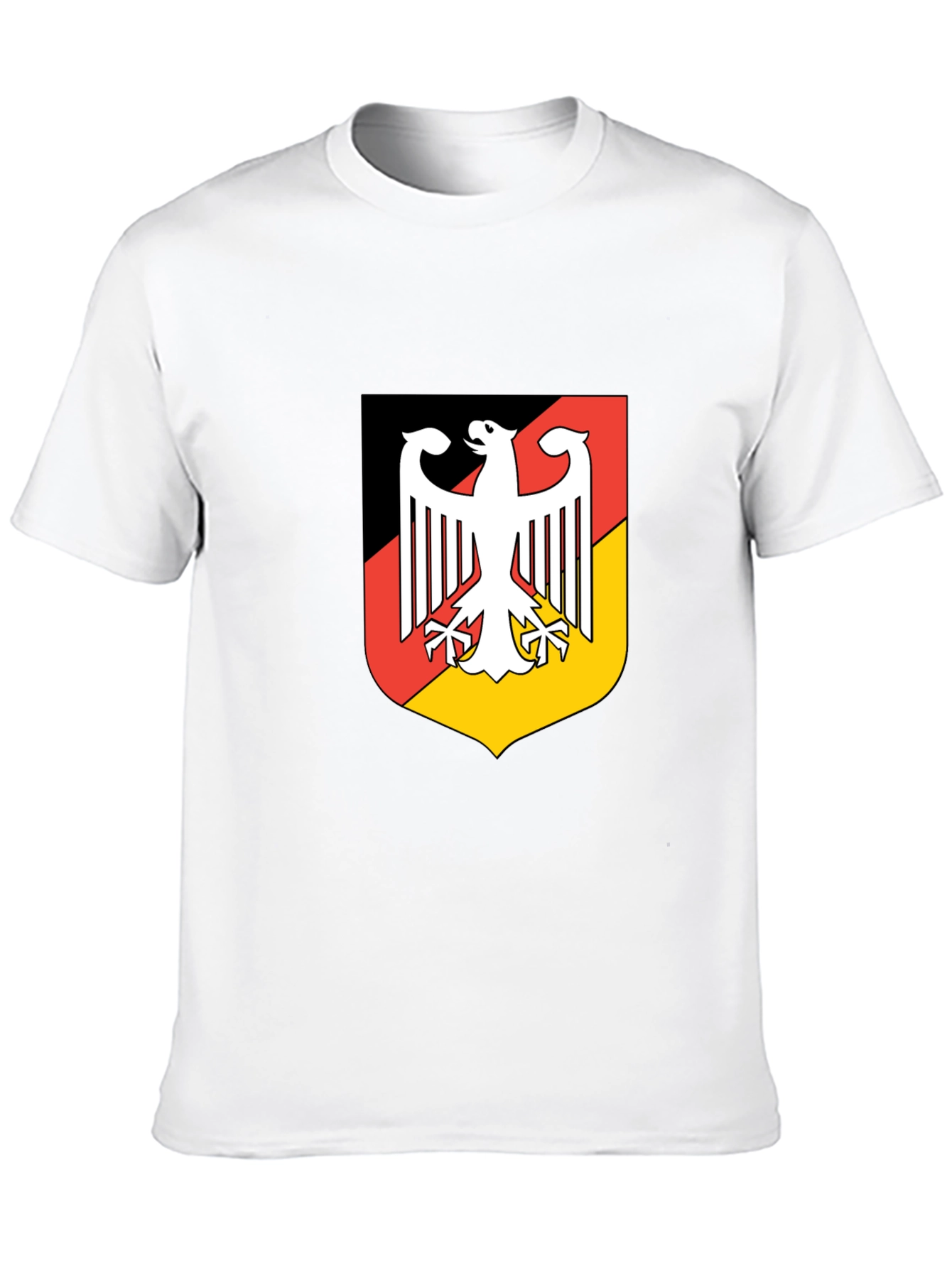 Black German Coat of Arms Graphic Black T-Shirt view 10