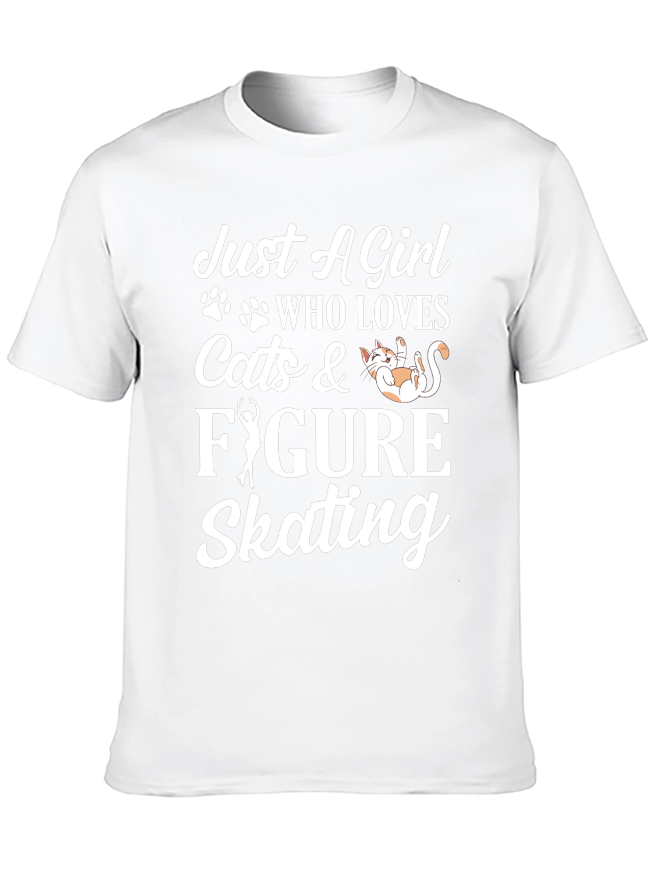 Black Cats & Figure Skating Graphic Tee view 10