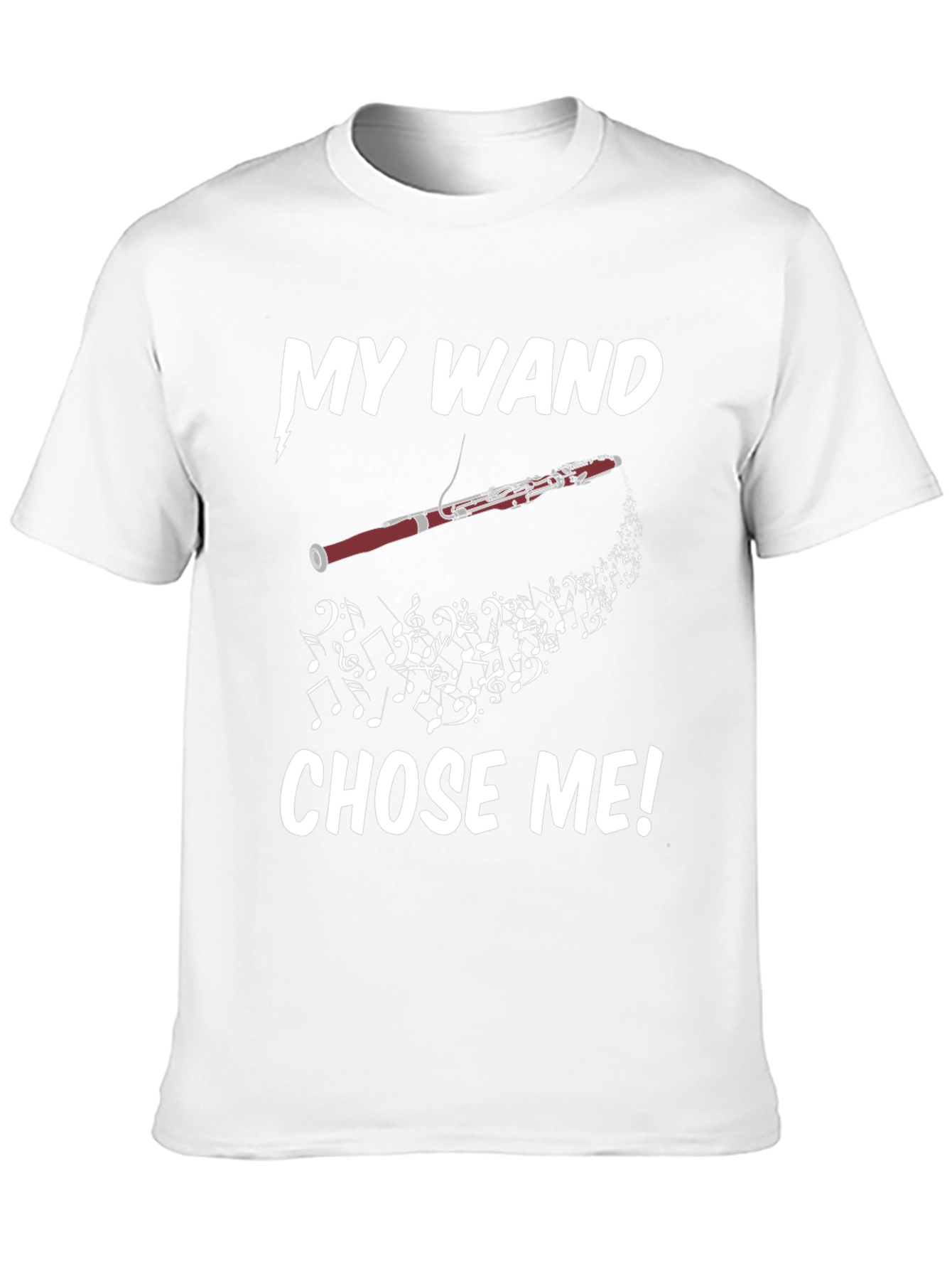 Black My Wand Chose Me Bassoon T-Shirt view 10