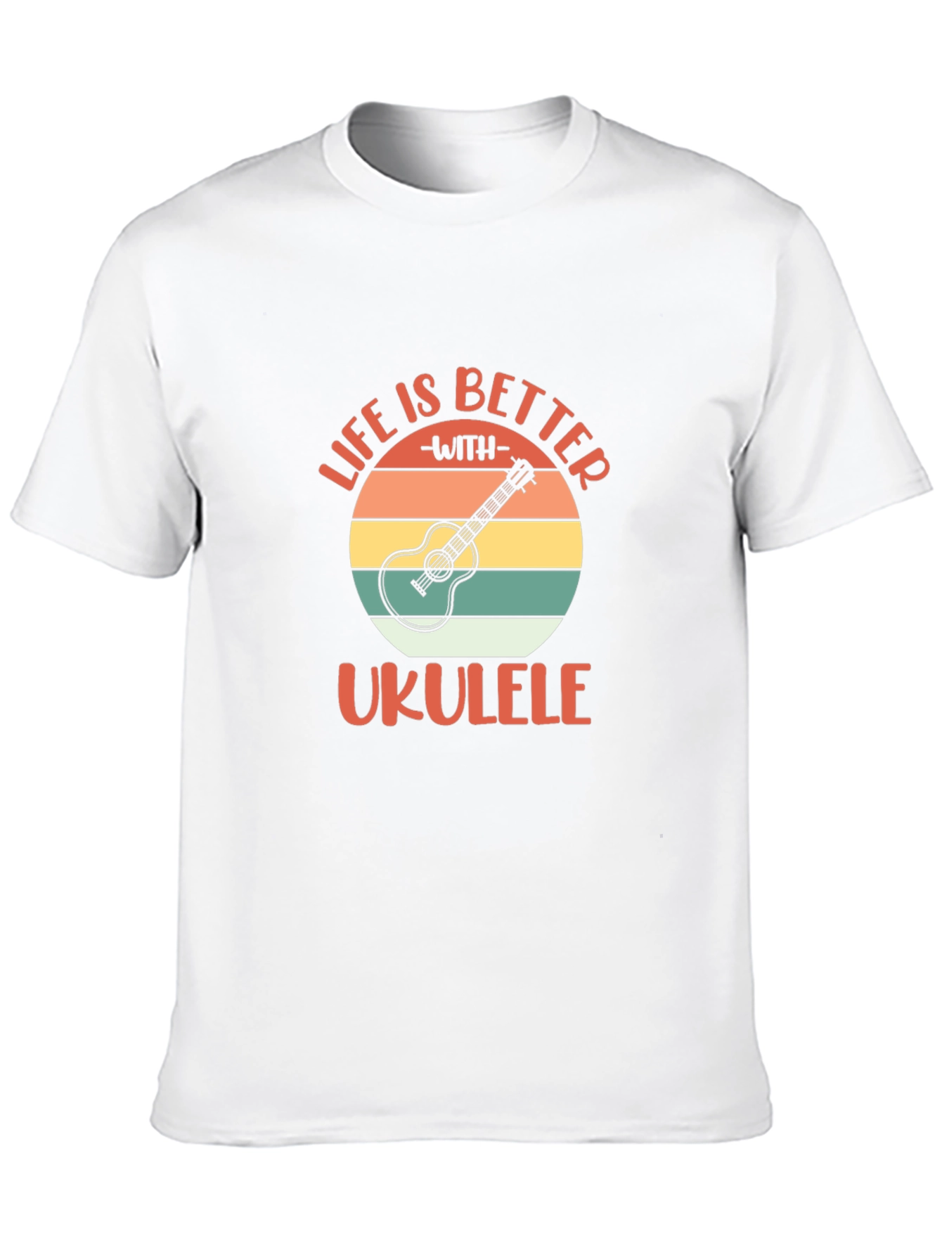 Black Life is Better with Ukulele Graphic T-Shirt view 10