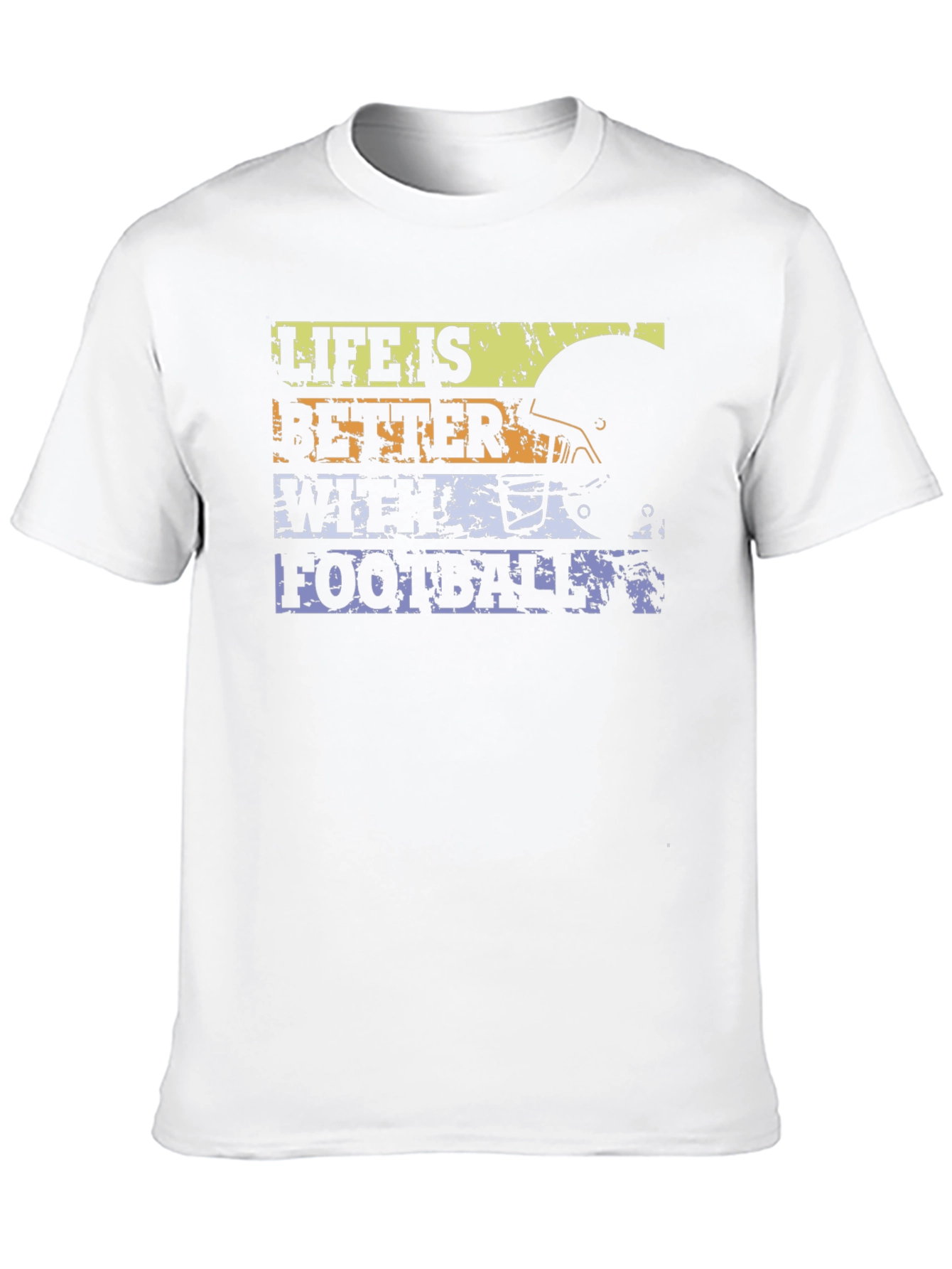 Black Football Life T-Shirt view 10