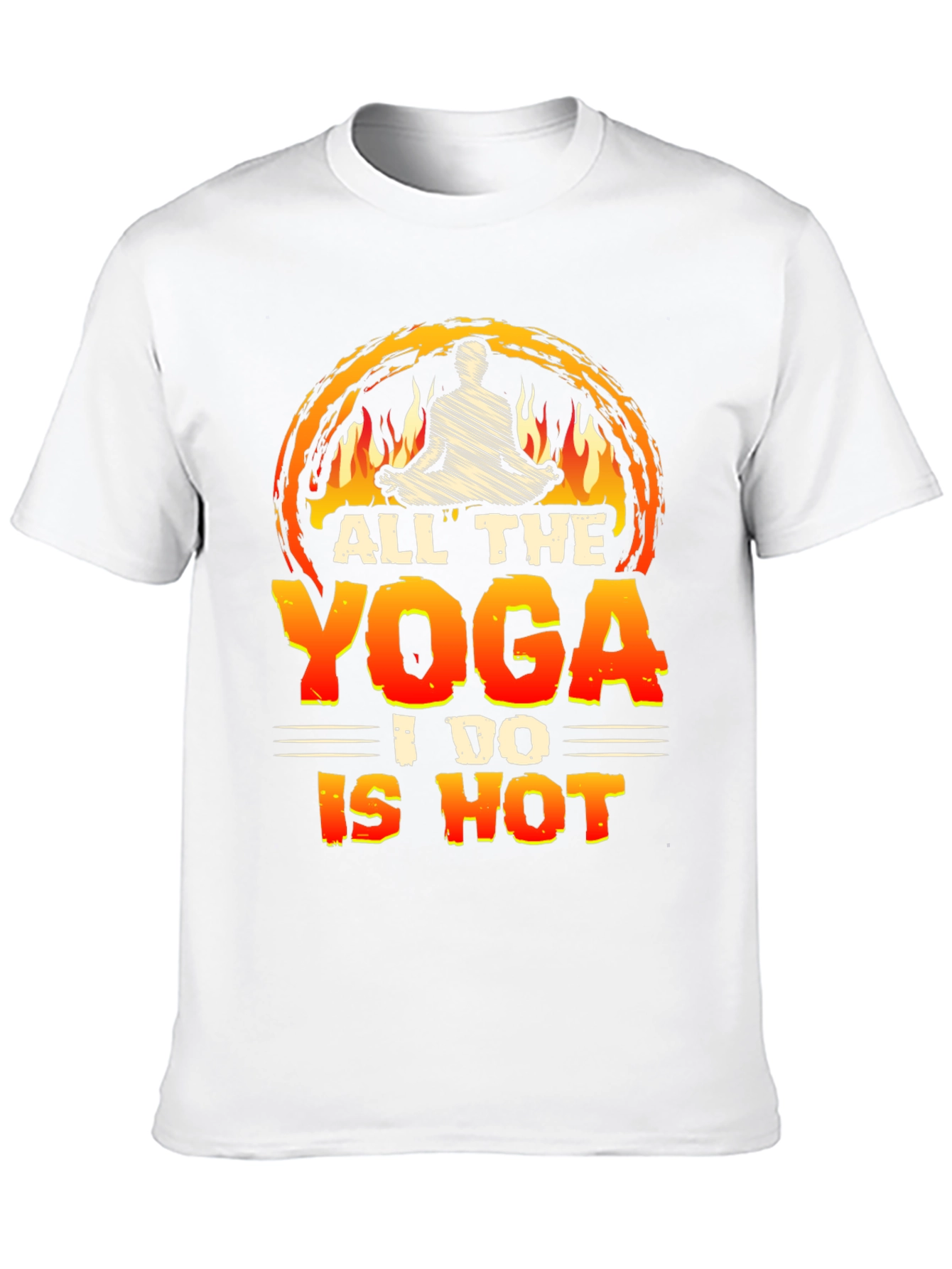 Black Hot Yoga Graphic Tee - Comfortable Unisex Fit view 10