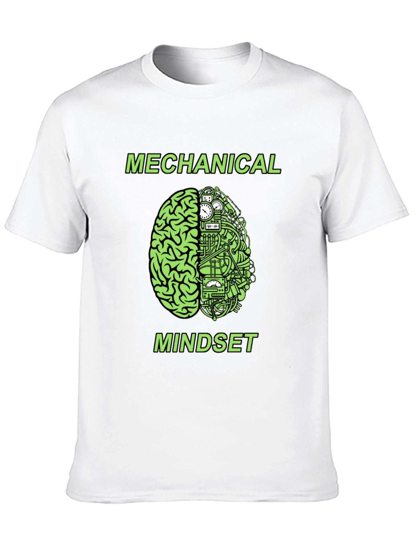 Black Mechanical Mindset Graphic T-Shirt view 10