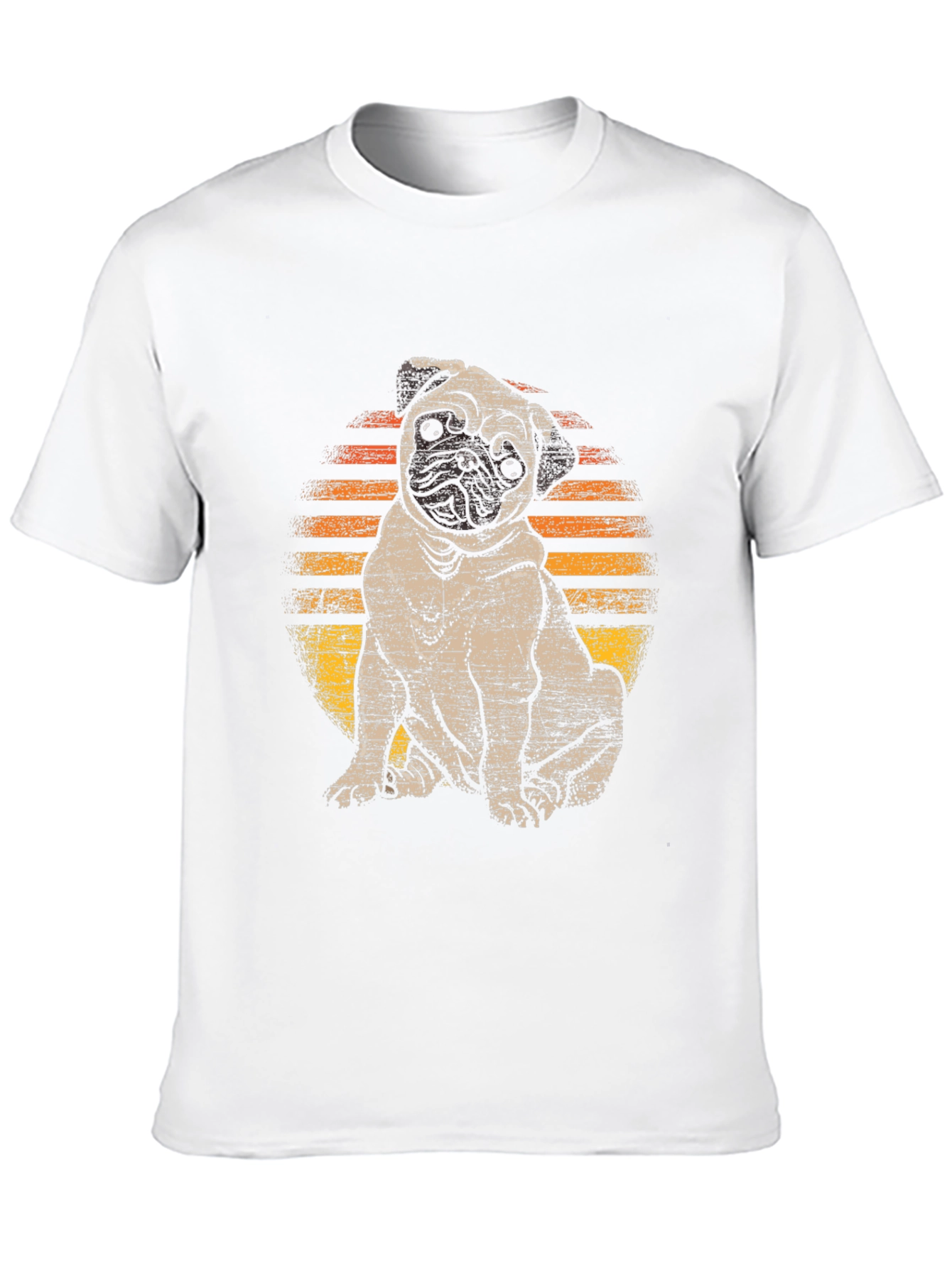 Black Pug Sunset T-Shirt - Cute Dog Graphic Tee view 10