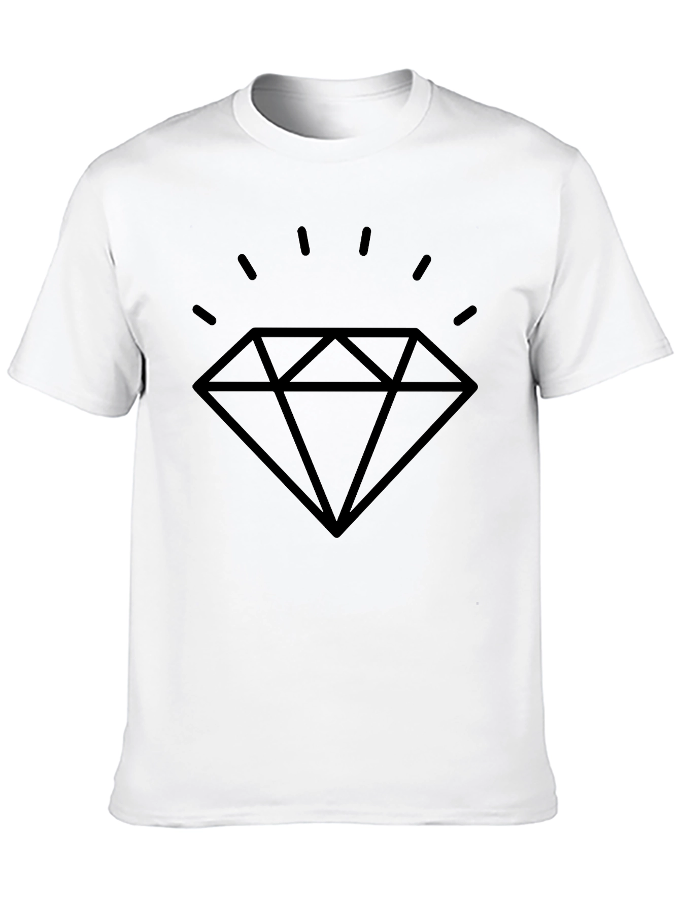 Diamond Graphic Black T-Shirt | Stylish Men's Tee - 10