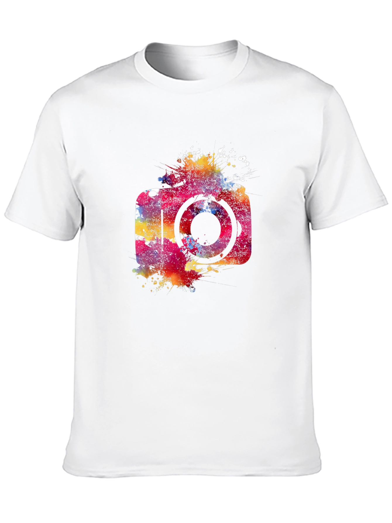 Black Vibrant Camera Graphic Tee - Black view 10