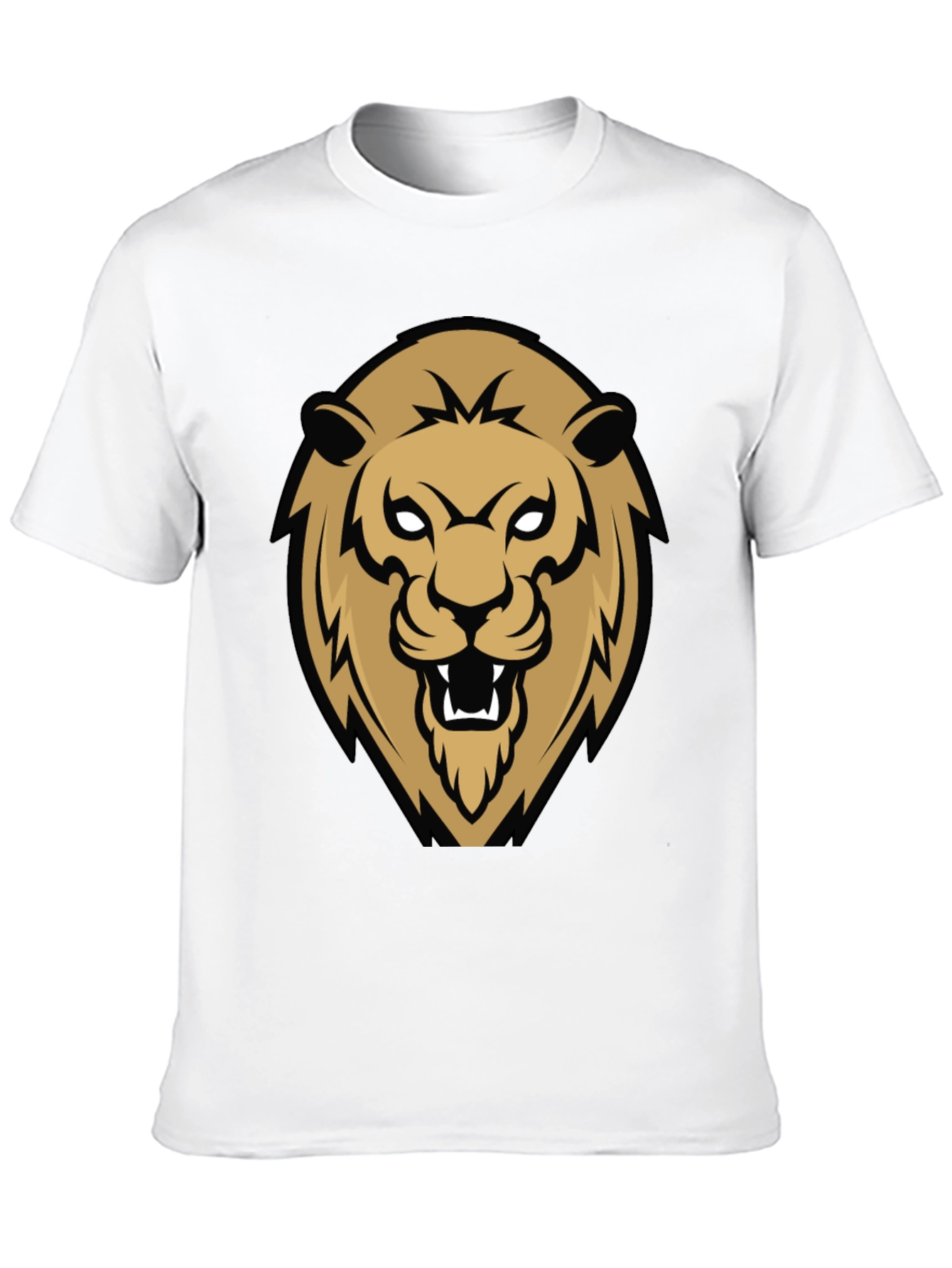 Black Lion Graphic Black T-Shirt view 10