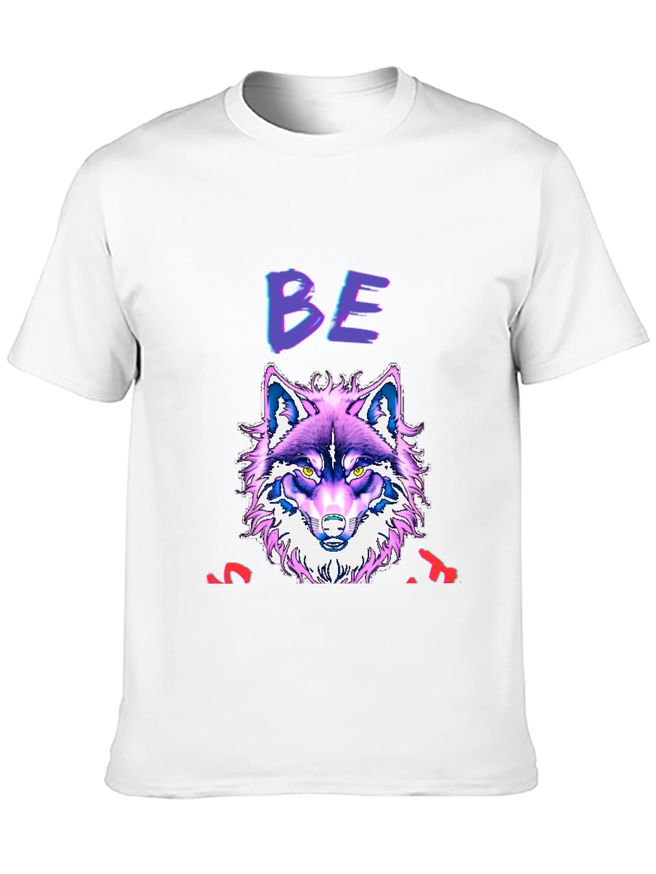 Black Wolf Graphic Print T-Shirt - Bold, Unique Design view 10