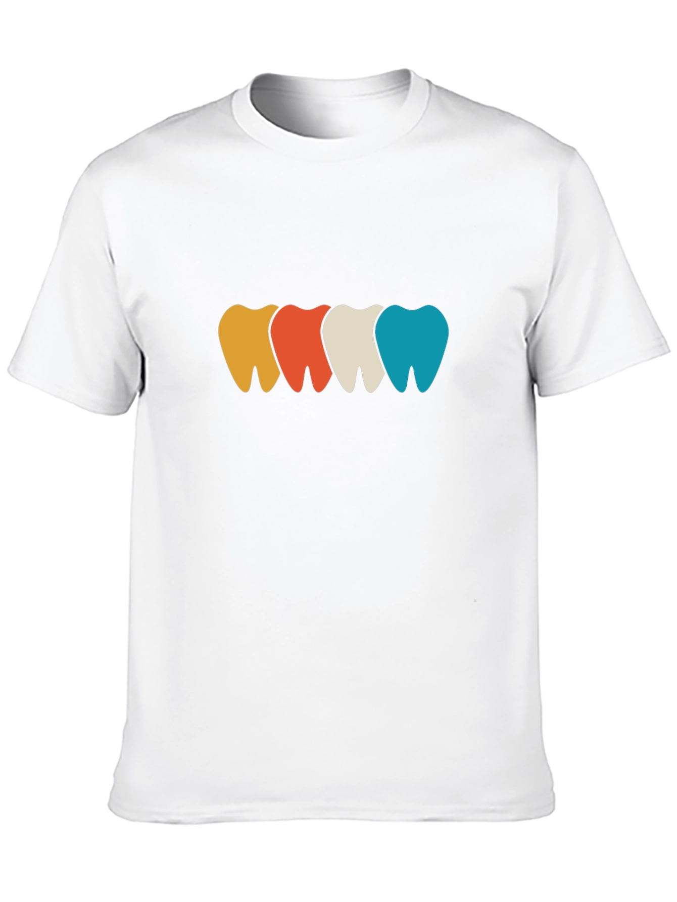 Black Colorful Teeth Graphic Tee - Dentist Fashion view 10