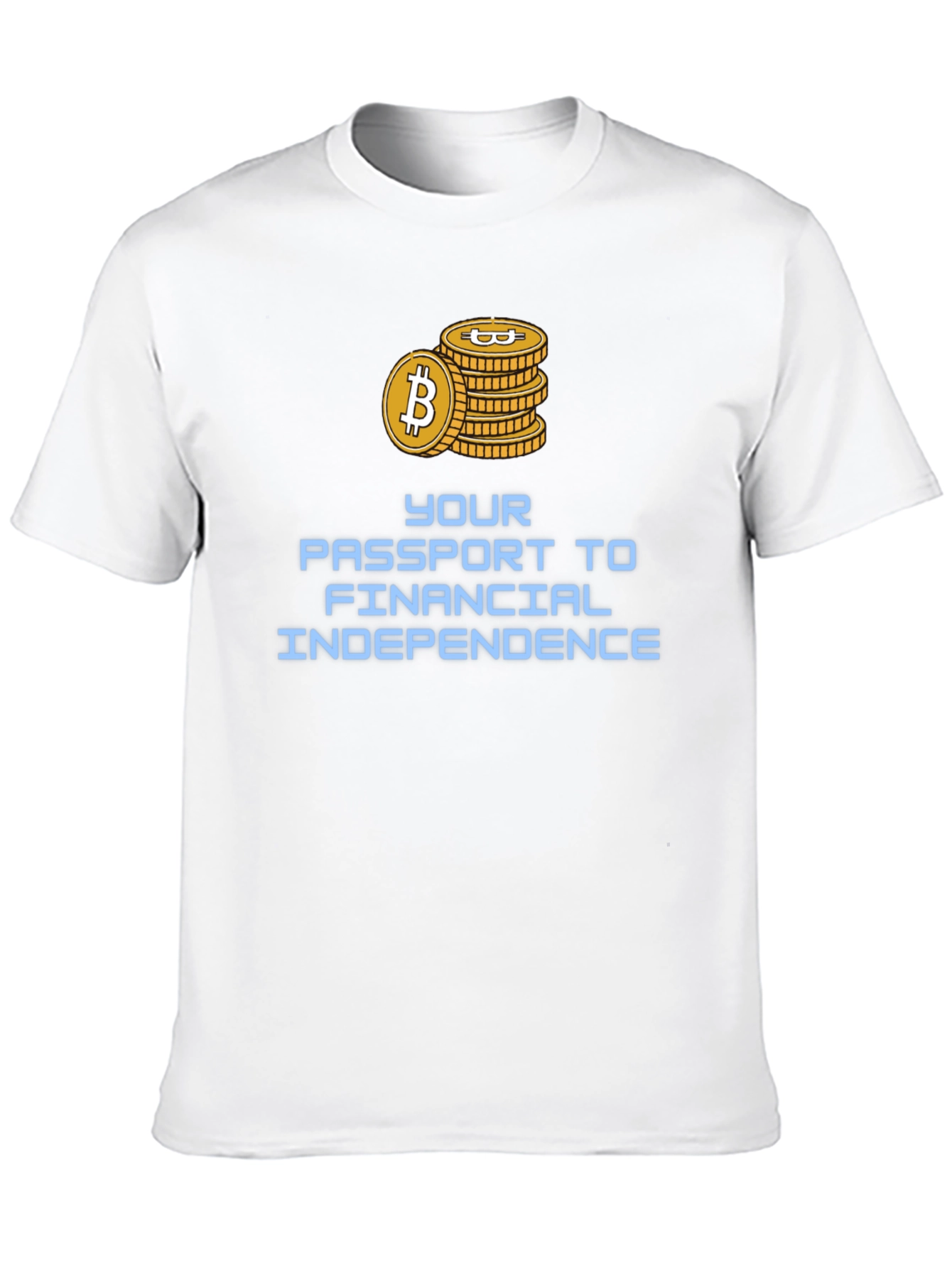 Black Bitcoin Financial Independence T-Shirt view 10