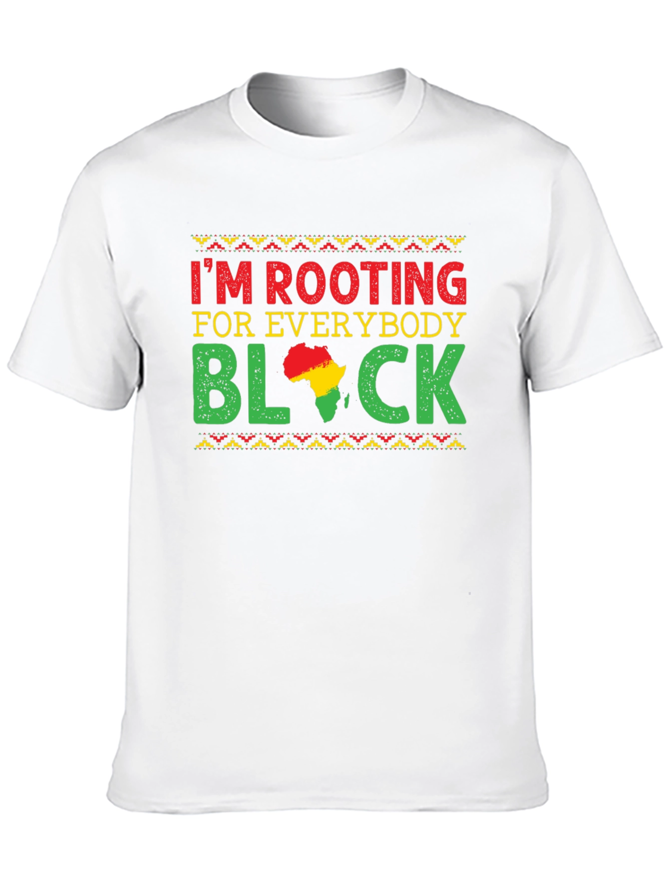 Black Rooting For Everybody Black T-Shirt view 10