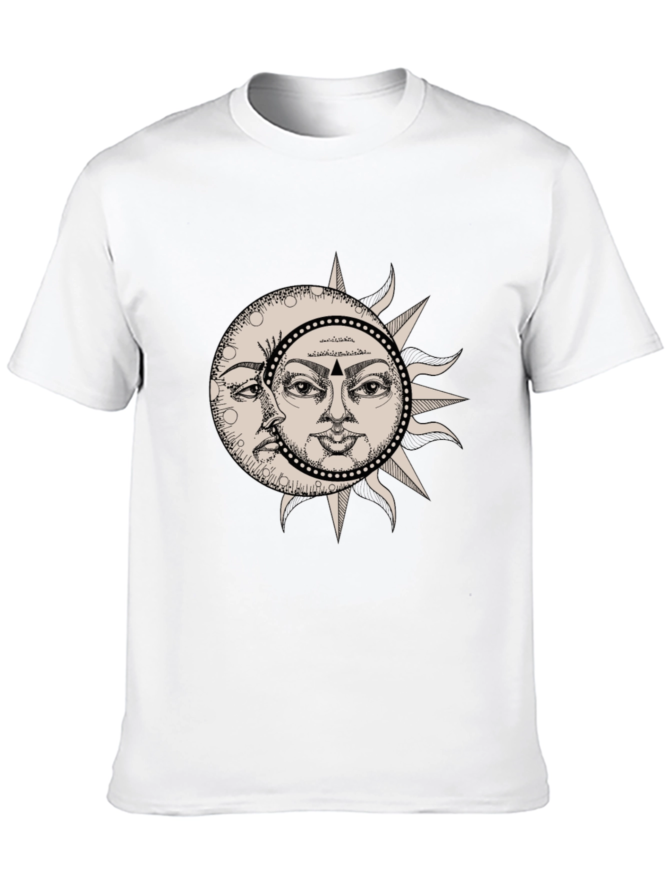 Black Celestial Sun and Moon Graphic Tee view 10