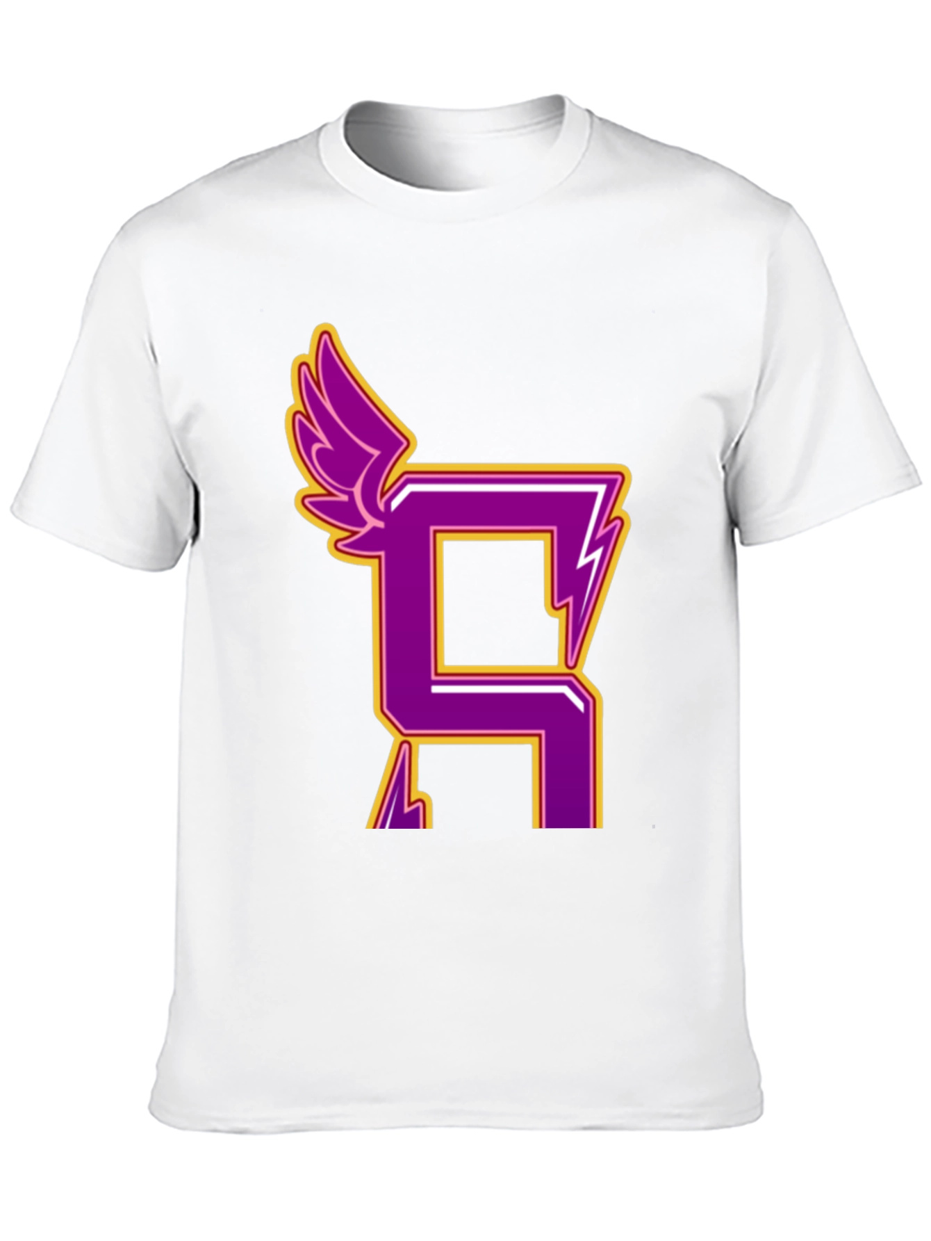 Black Winged Letter Graphic Tee - Unisex view 10