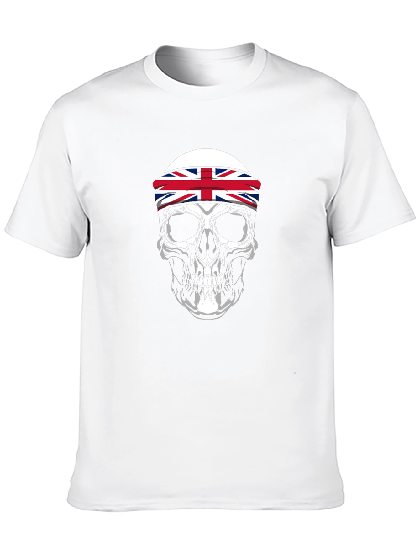 Skull UK Flag Headband Men's T-Shirt - 10