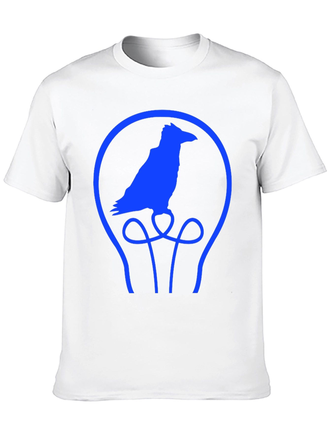 Black Raven Lightbulb T-Shirt - Unique Graphic Tee view 10