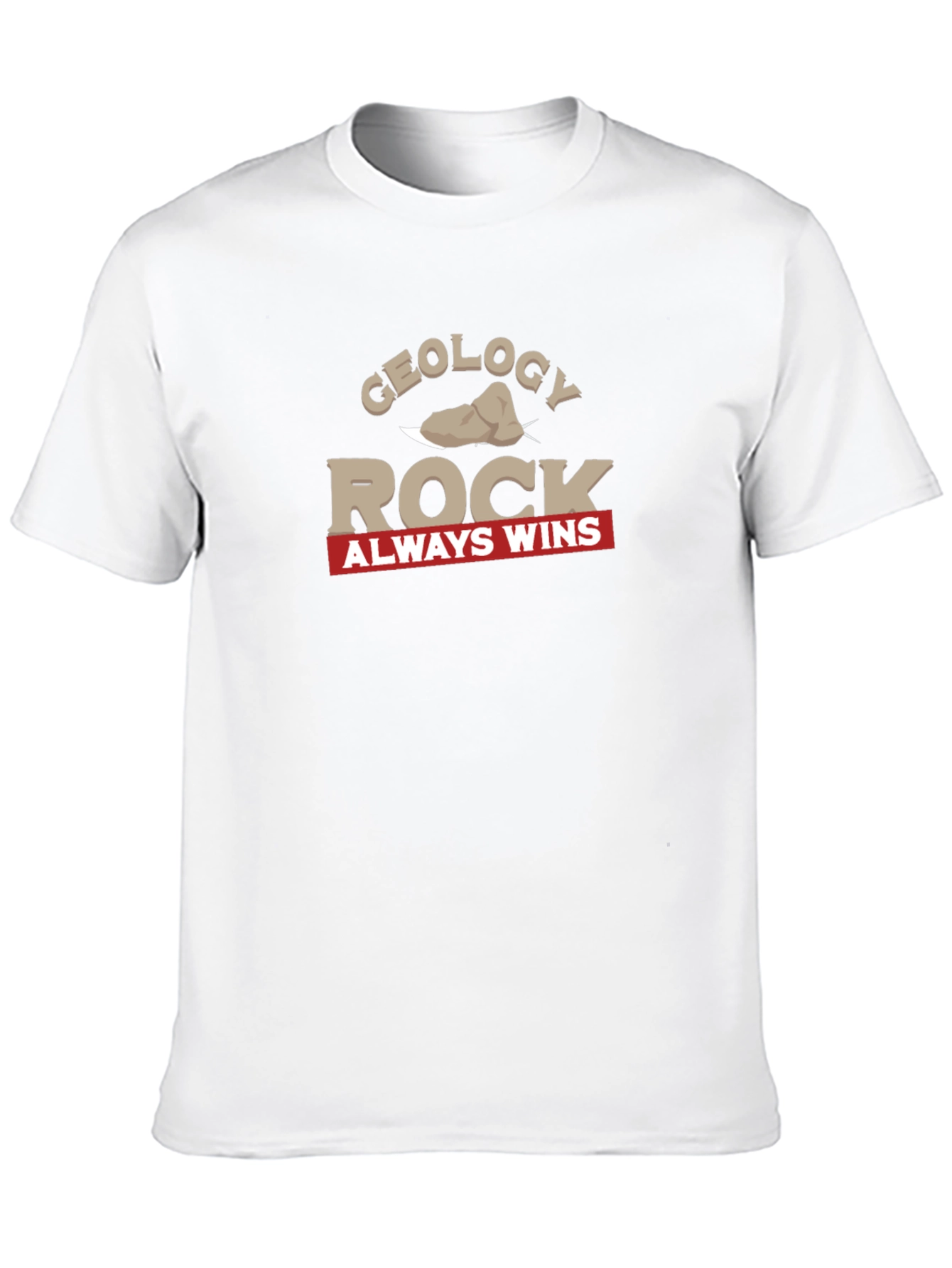 Black Geology Rock Always Wins Graphic T-Shirt view 10