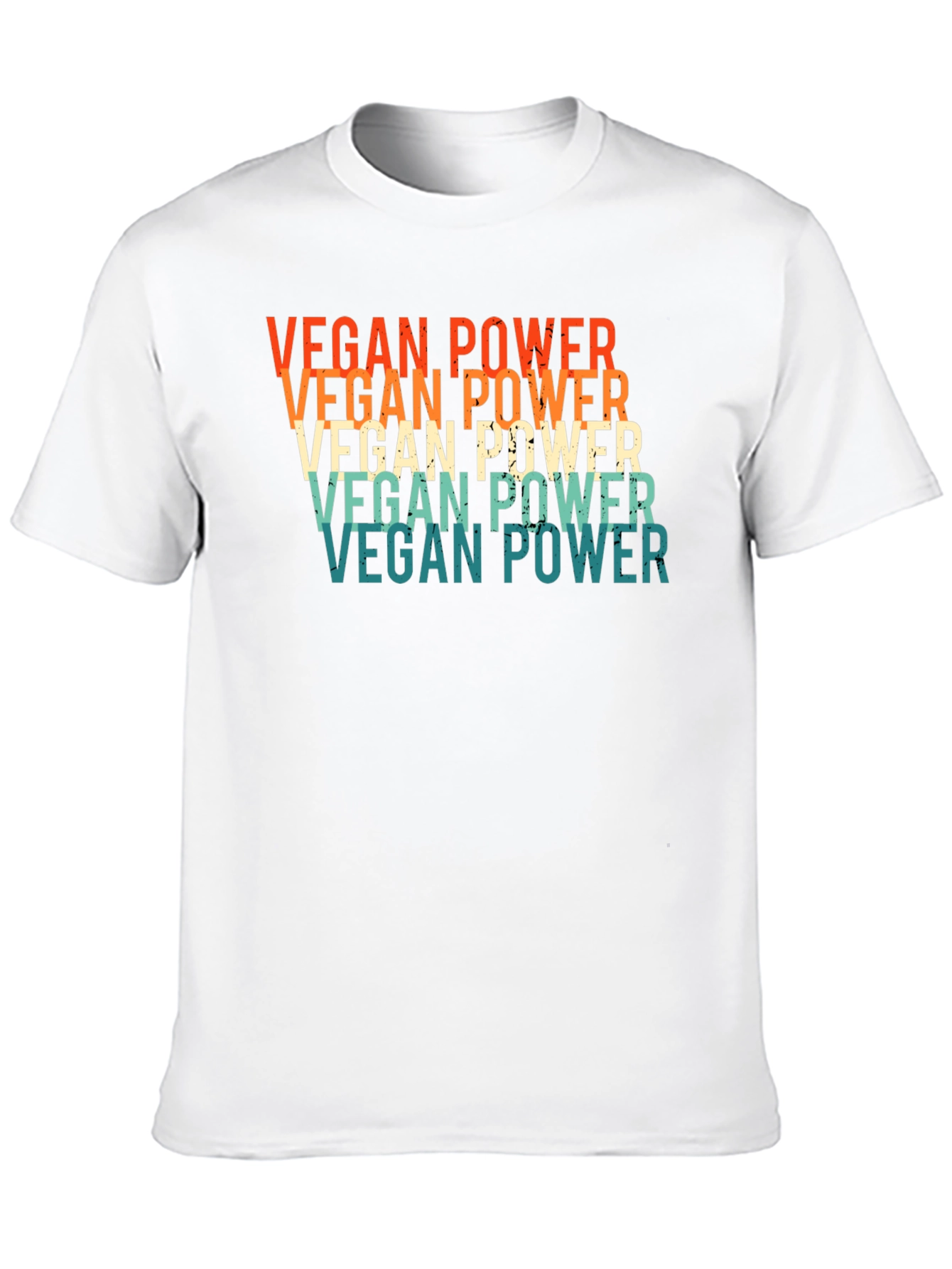 Vegan Power Retro Graphic T-Shirt - 10