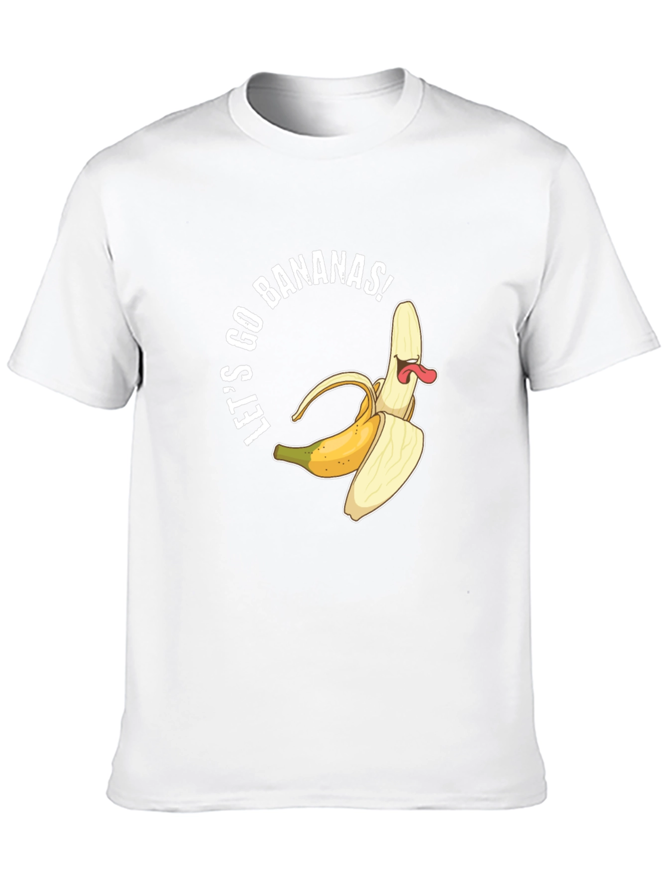 Black Let's Go Bananas Black Graphic Tee view 10