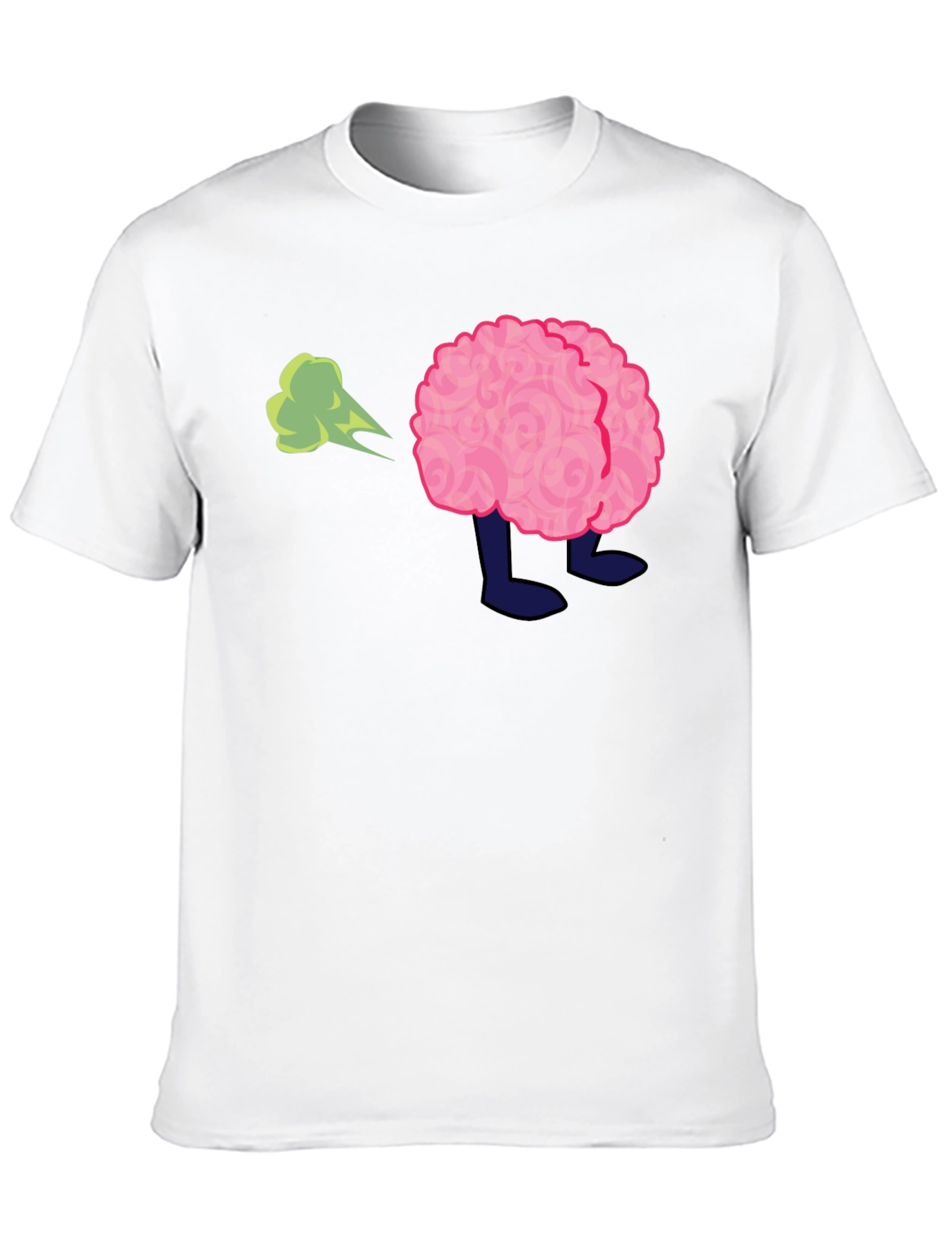 Black Funny Brain Fart T-Shirt - Adult Humor Tee view 10