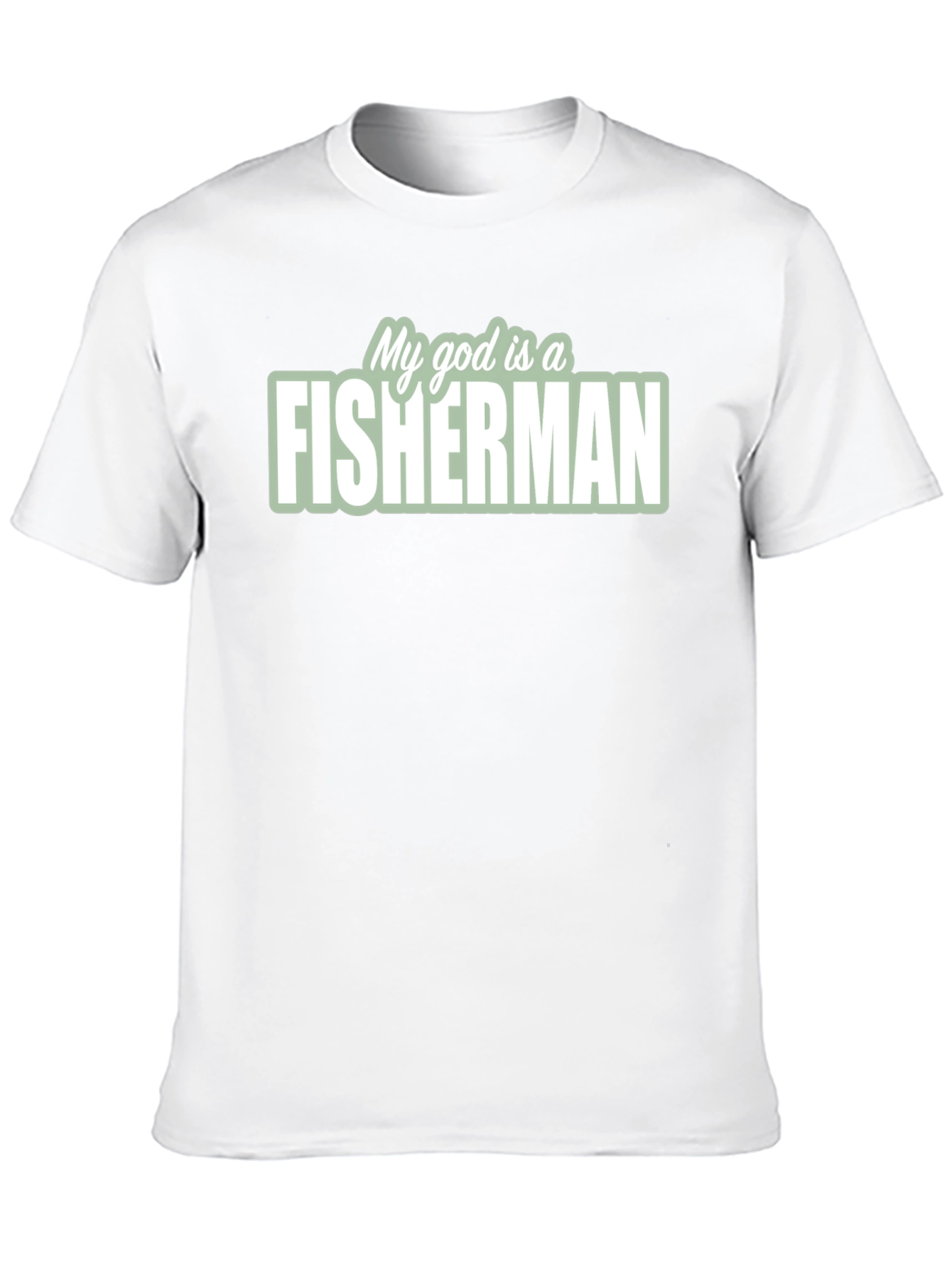Black My God is a Fisherman T-Shirt - Black view 10