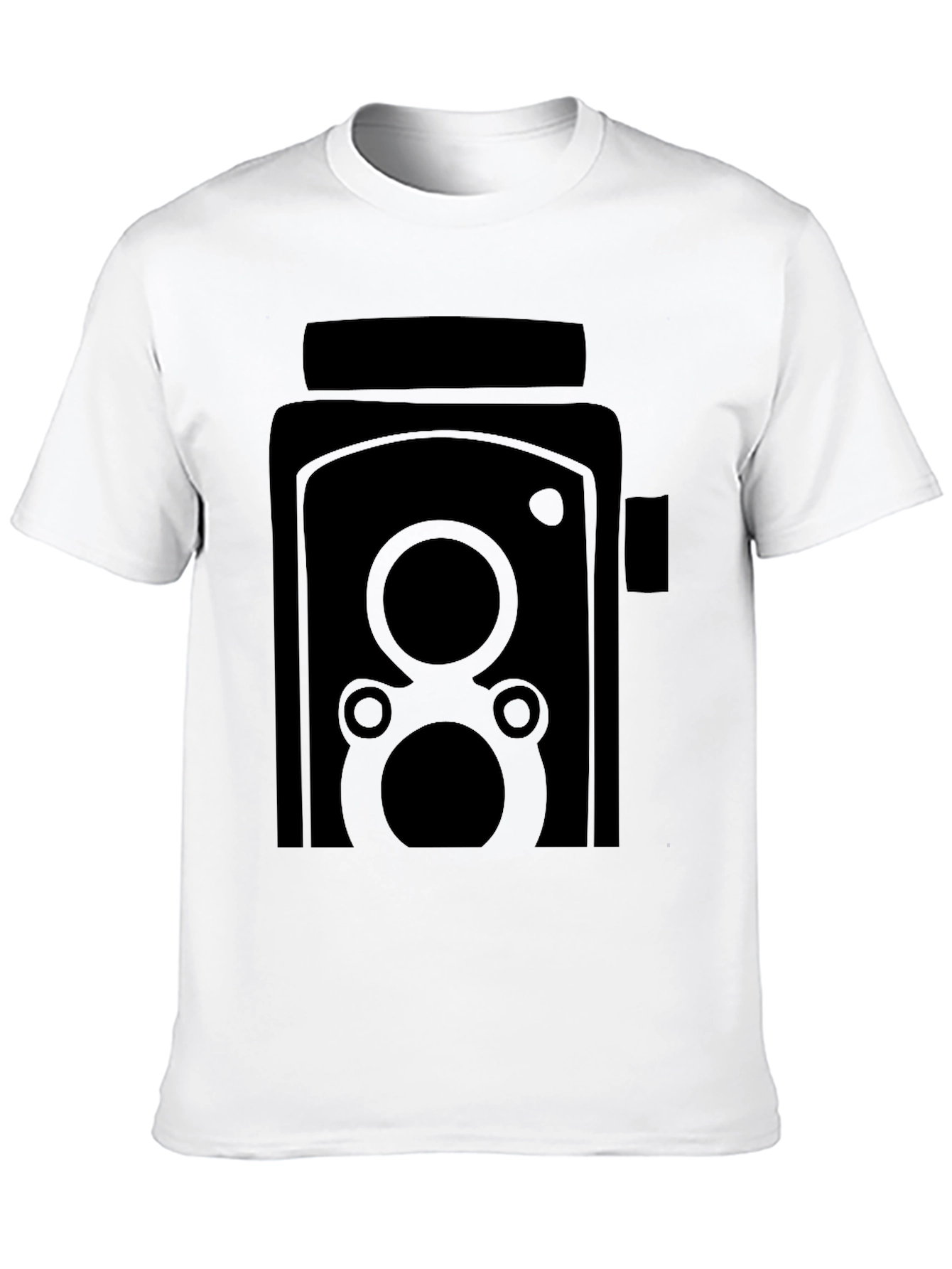 Black Vintage Camera Graphic Tee - Classic Style view 10